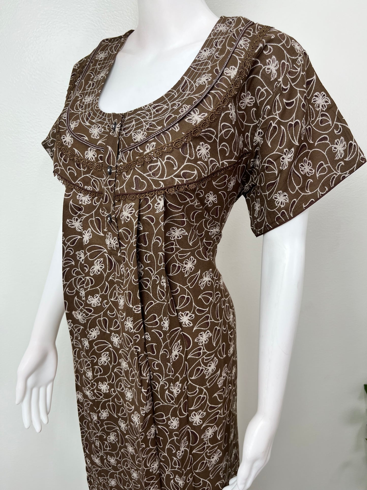 Brown Alpine Fabric Soft & Breathable Nighty