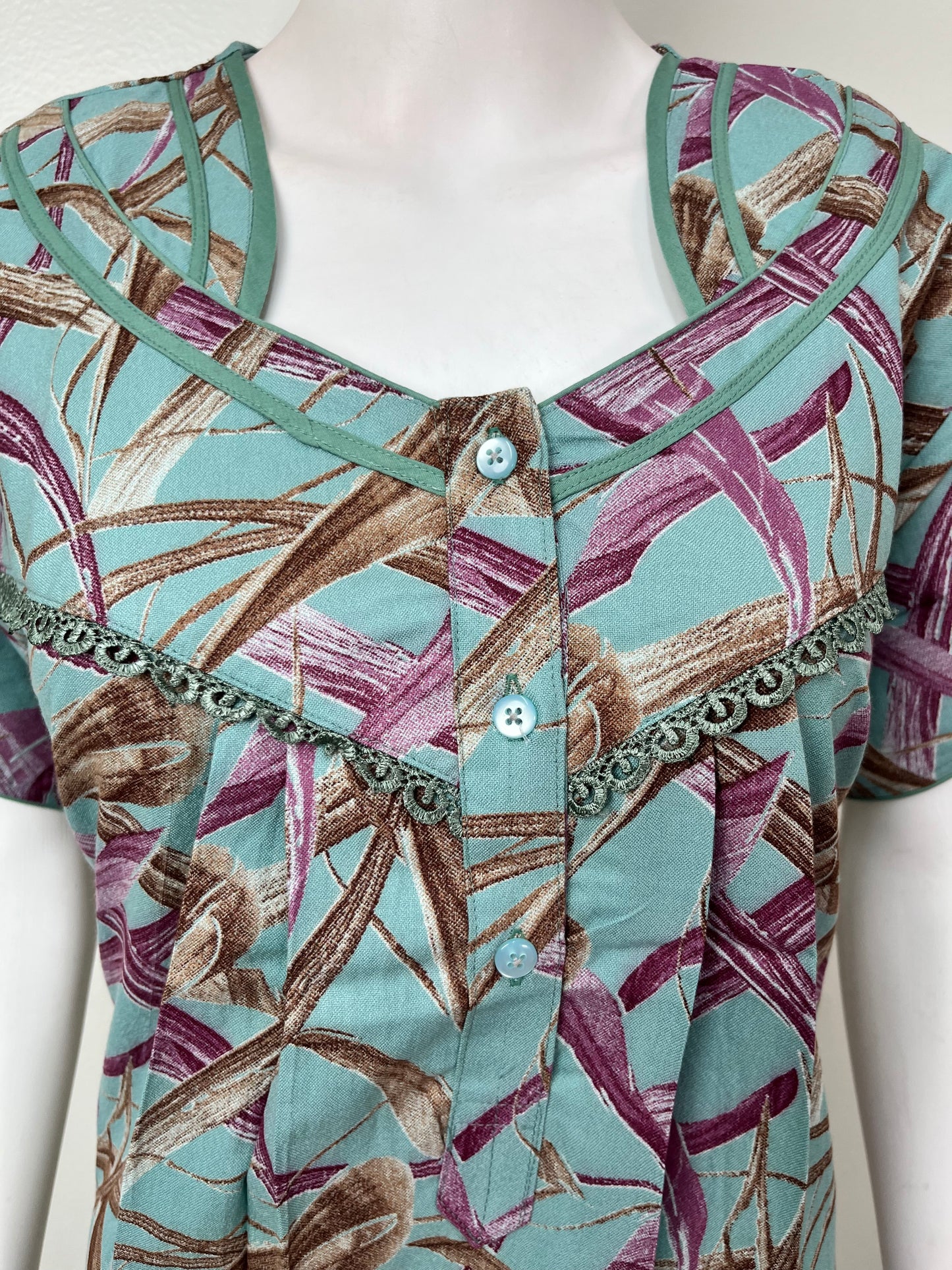 Neon Digital Print Alpine Fabric Nighty