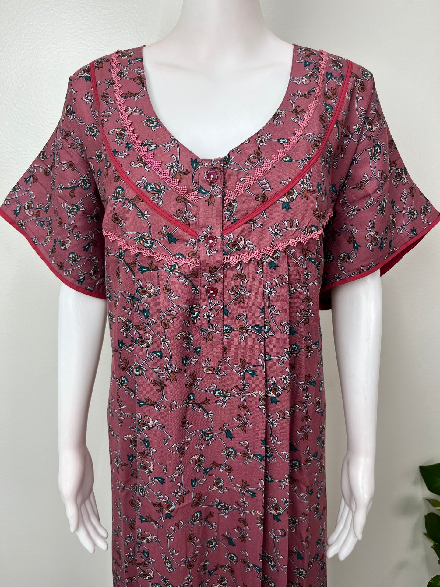 Printed Alpine Fabric Women's Nighty