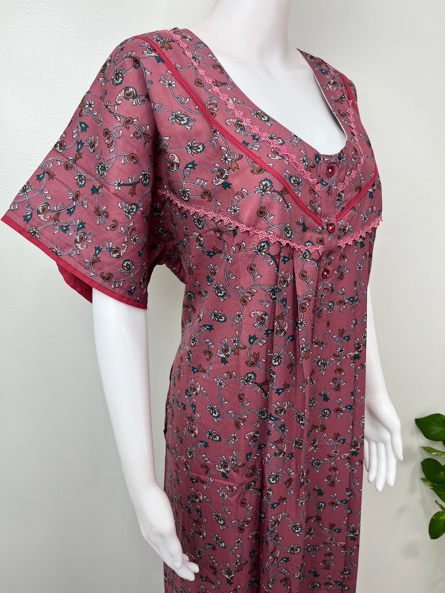 Printed Alpine Fabric Women's Nighty
