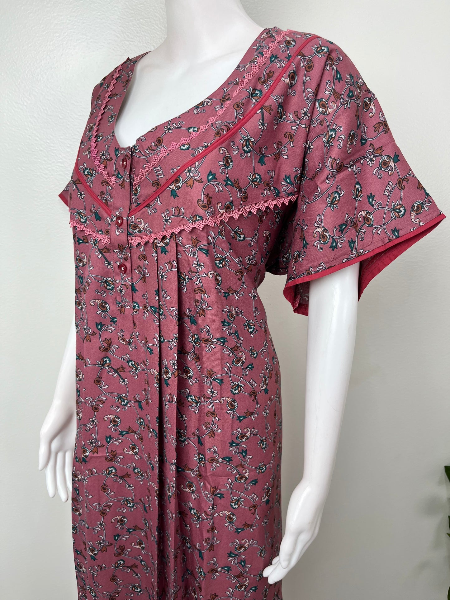Printed Alpine Fabric Women's Nighty