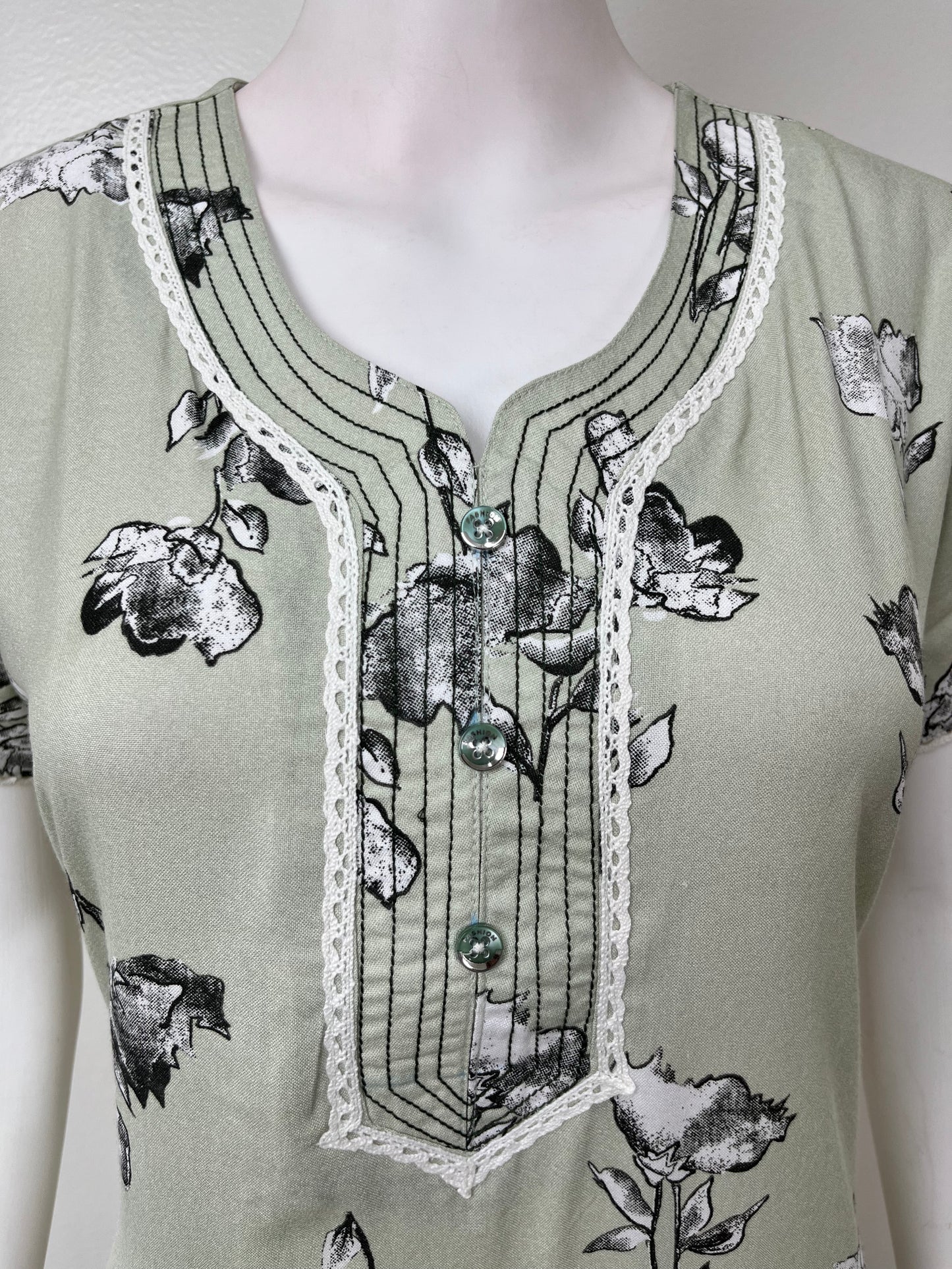 Green Premium Alpine Fabric Nightgown