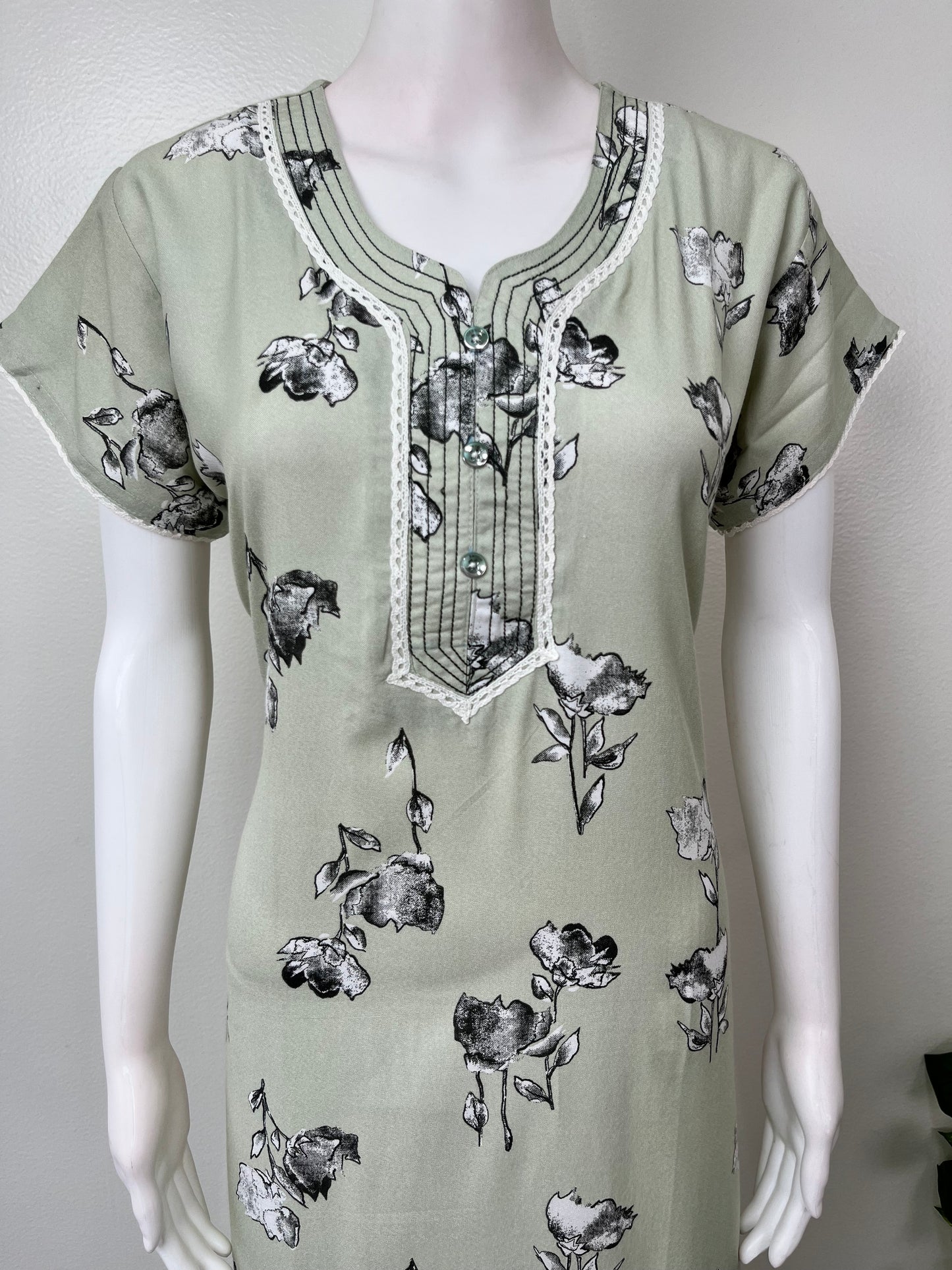 Green Premium Alpine Fabric Nightgown