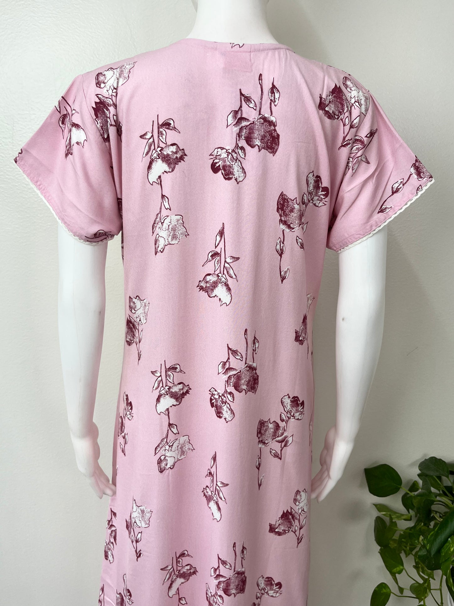 Baby Pink Alpine Fabric Nightgown Soft & Breathable