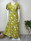 Lime Green Alpine Fabric Nighty for Women
