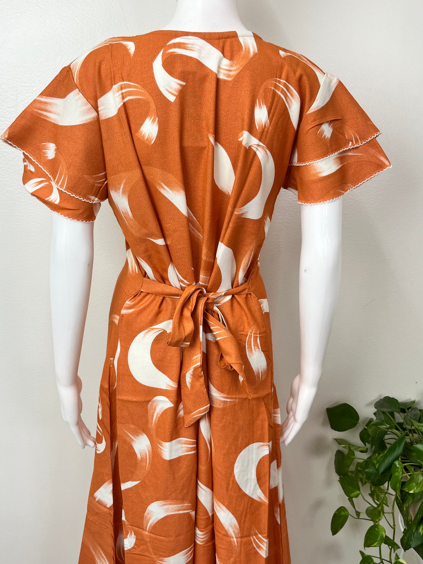 Orange Umbrella Style Nighty for Women