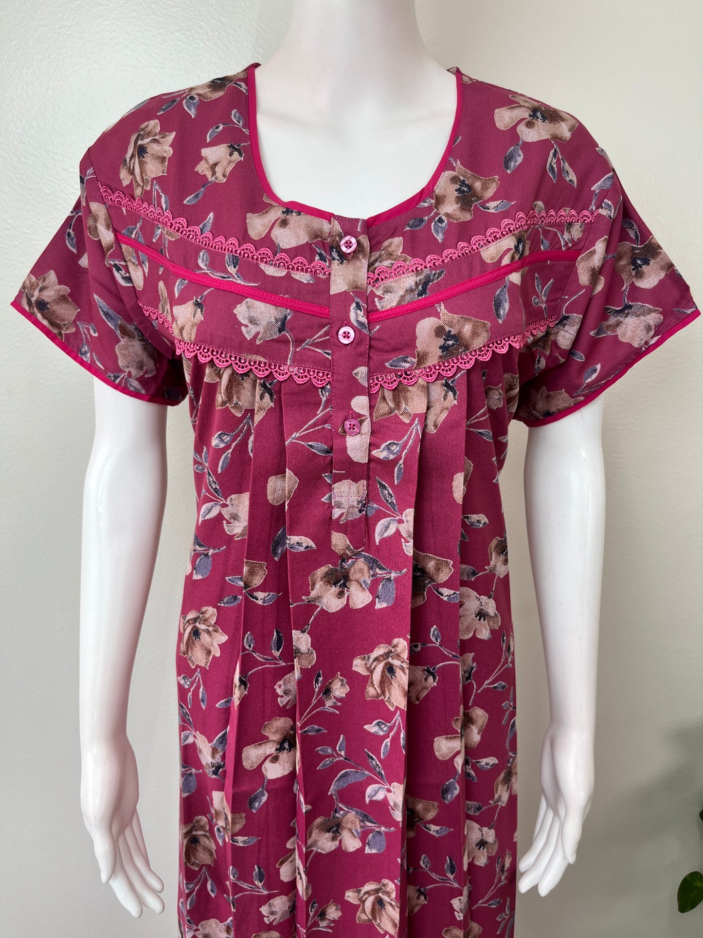 Dark Pink Alpine Soft & Breathable Nighty