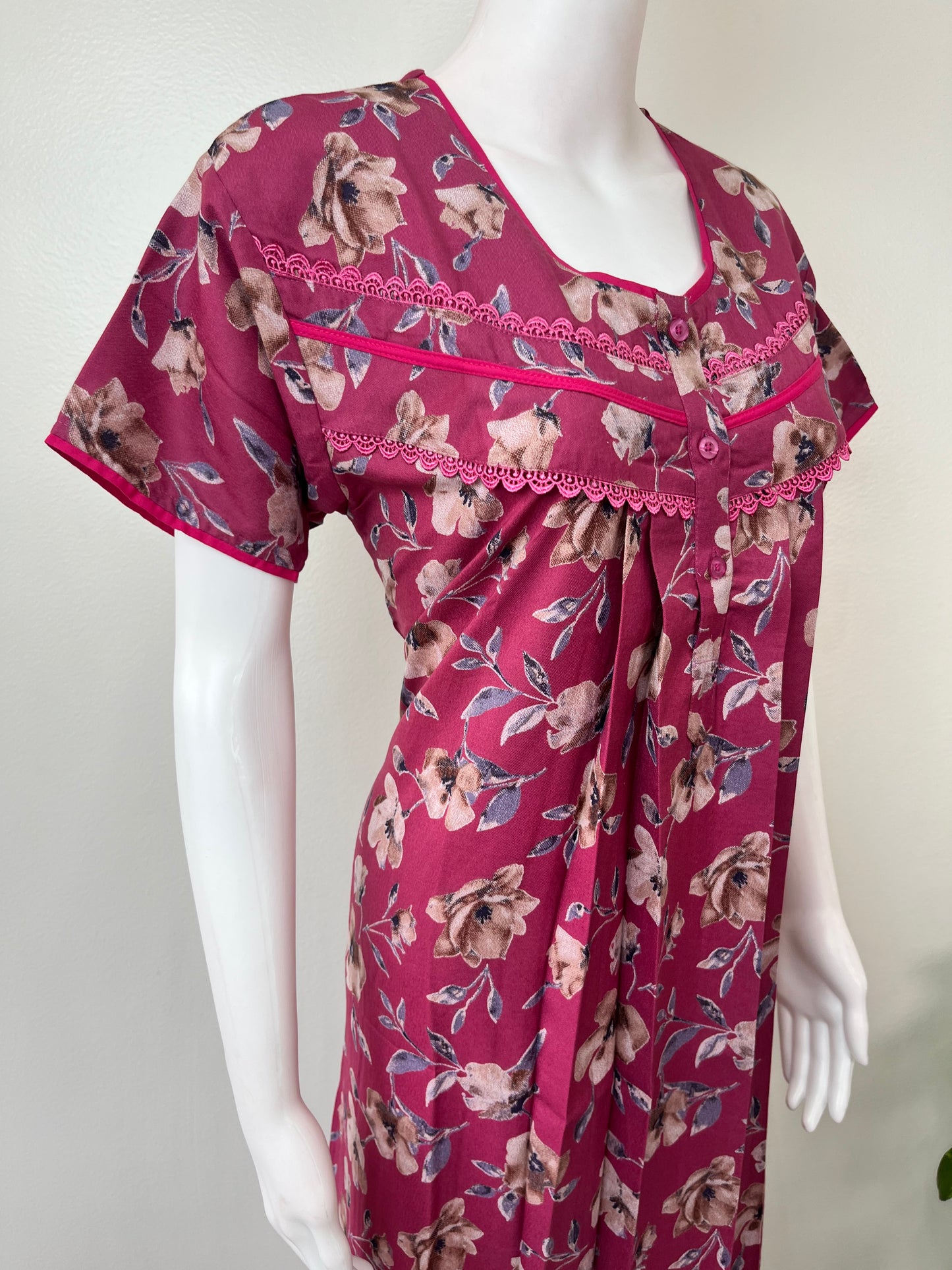 Dark Pink Alpine Soft & Breathable Nighty
