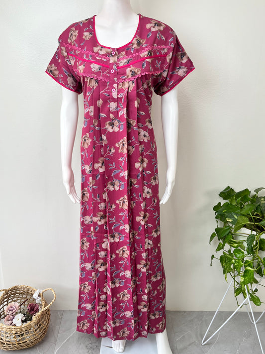 Dark Pink Alpine Soft & Breathable Nighty