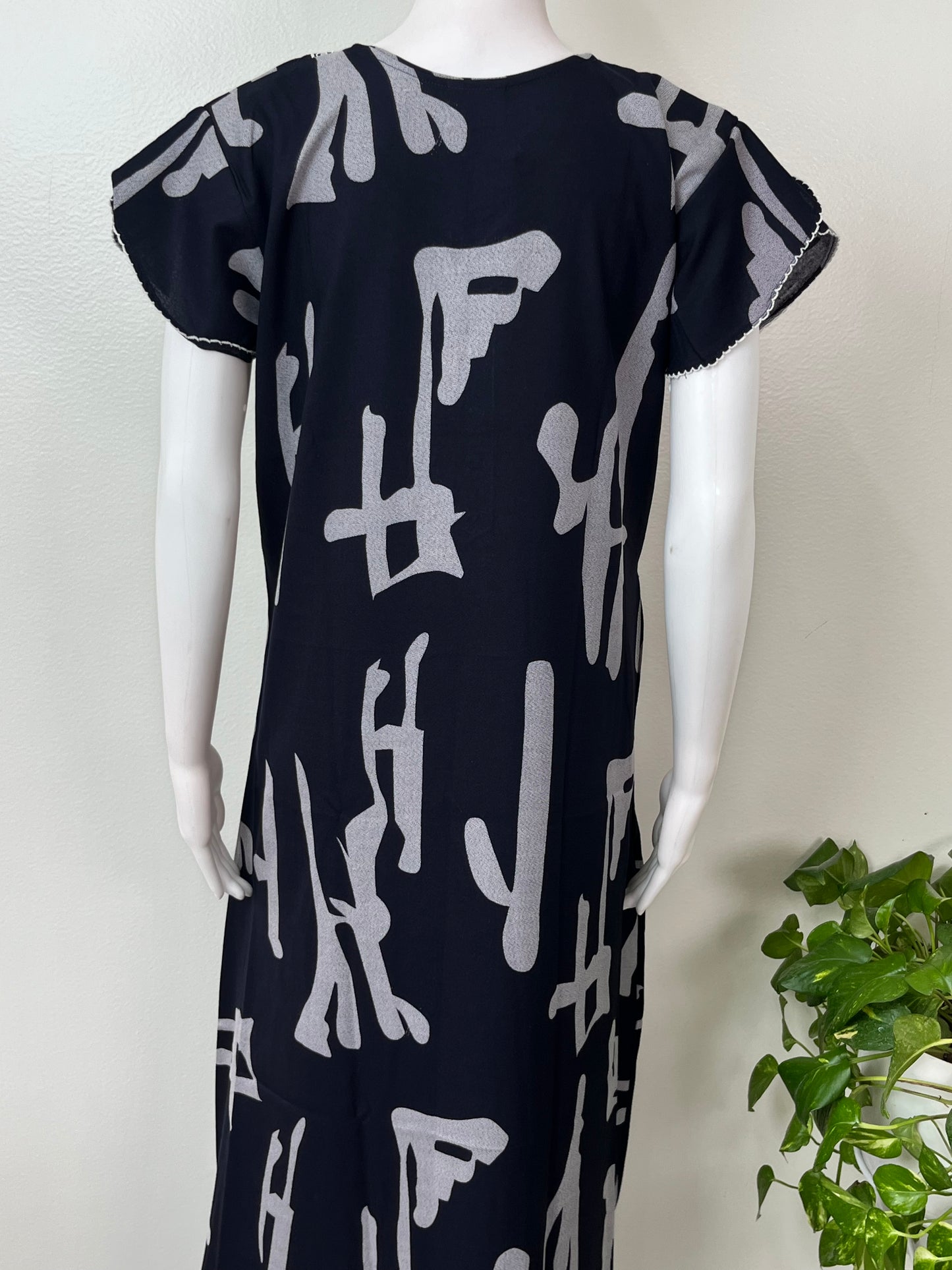 Navy Blue Premium Alpine Fabric Nightgown