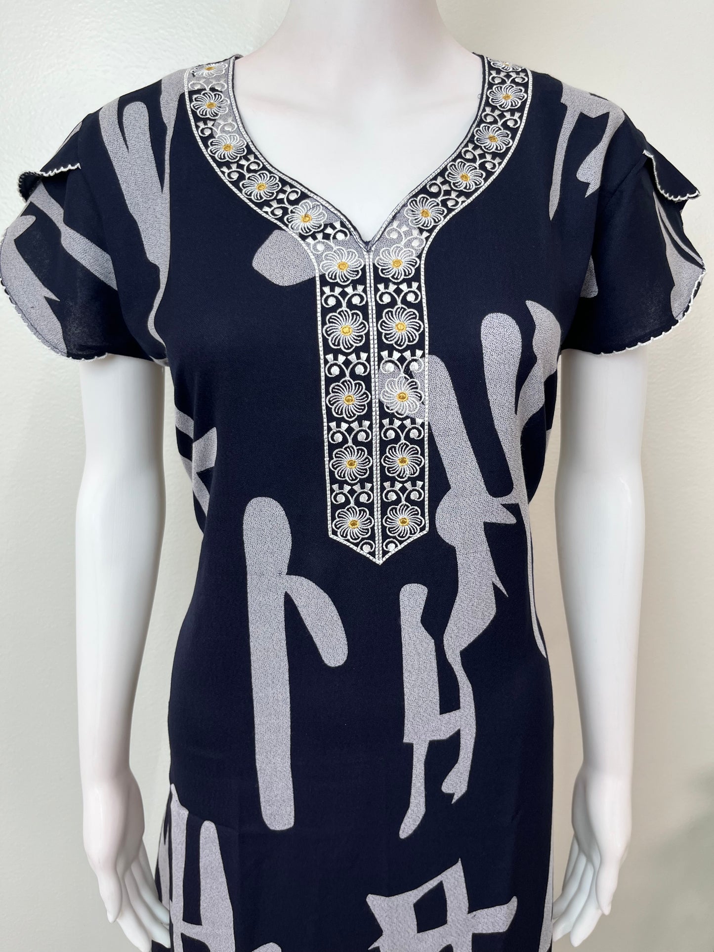 Navy Blue Premium Alpine Fabric Nightgown