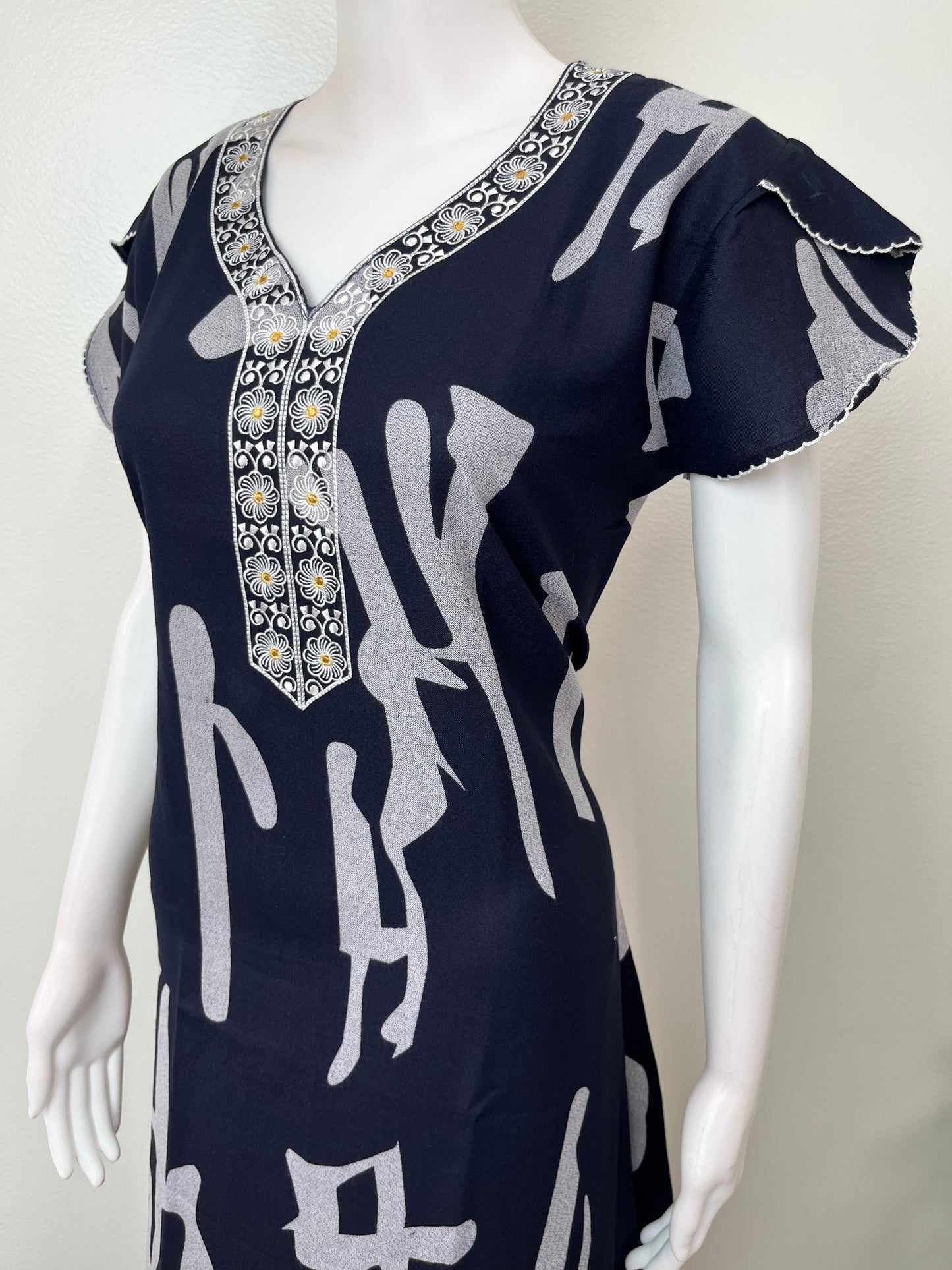 Navy Blue Premium Alpine Fabric Nightgown