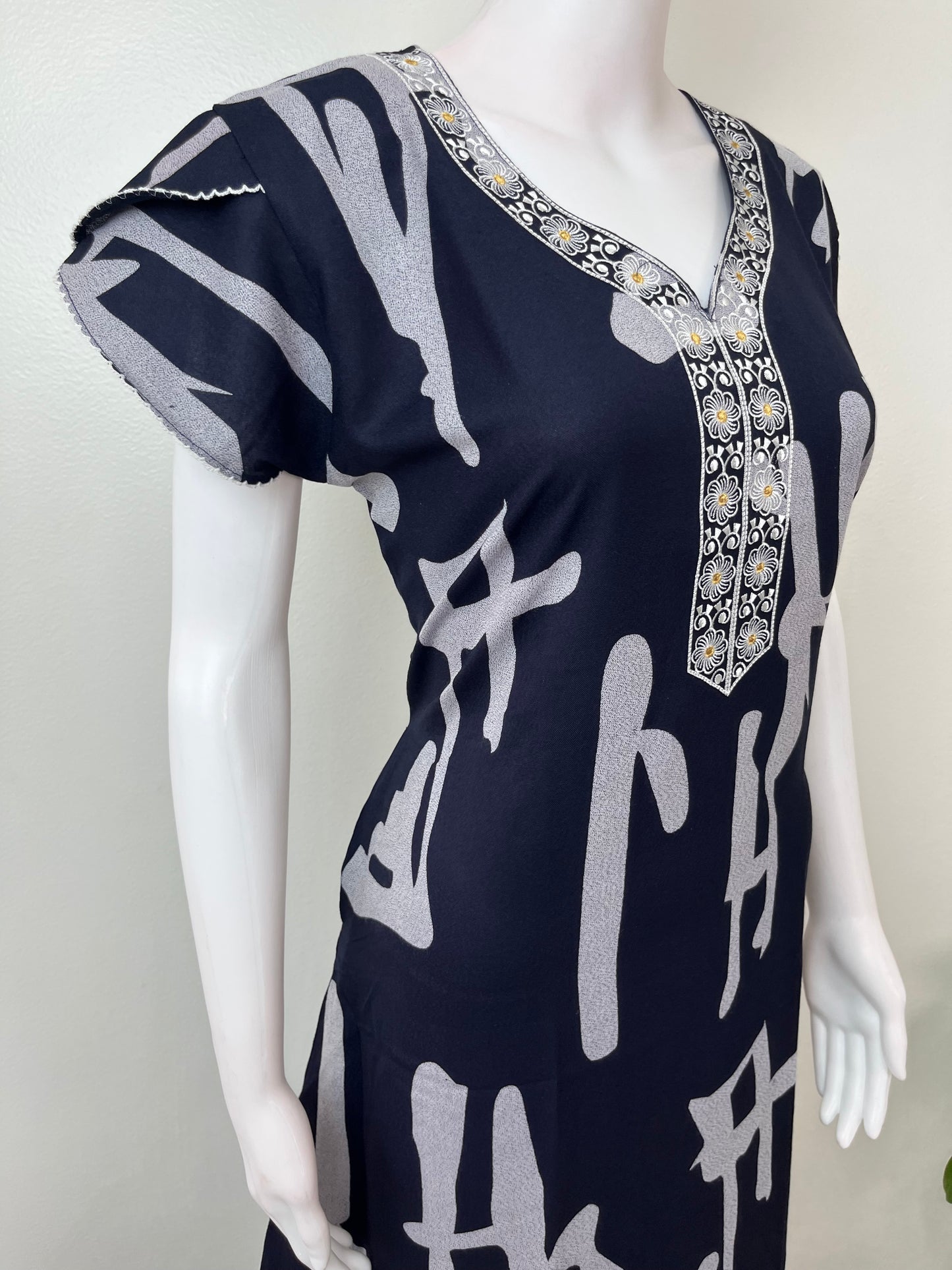 Navy Blue Premium Alpine Fabric Nightgown