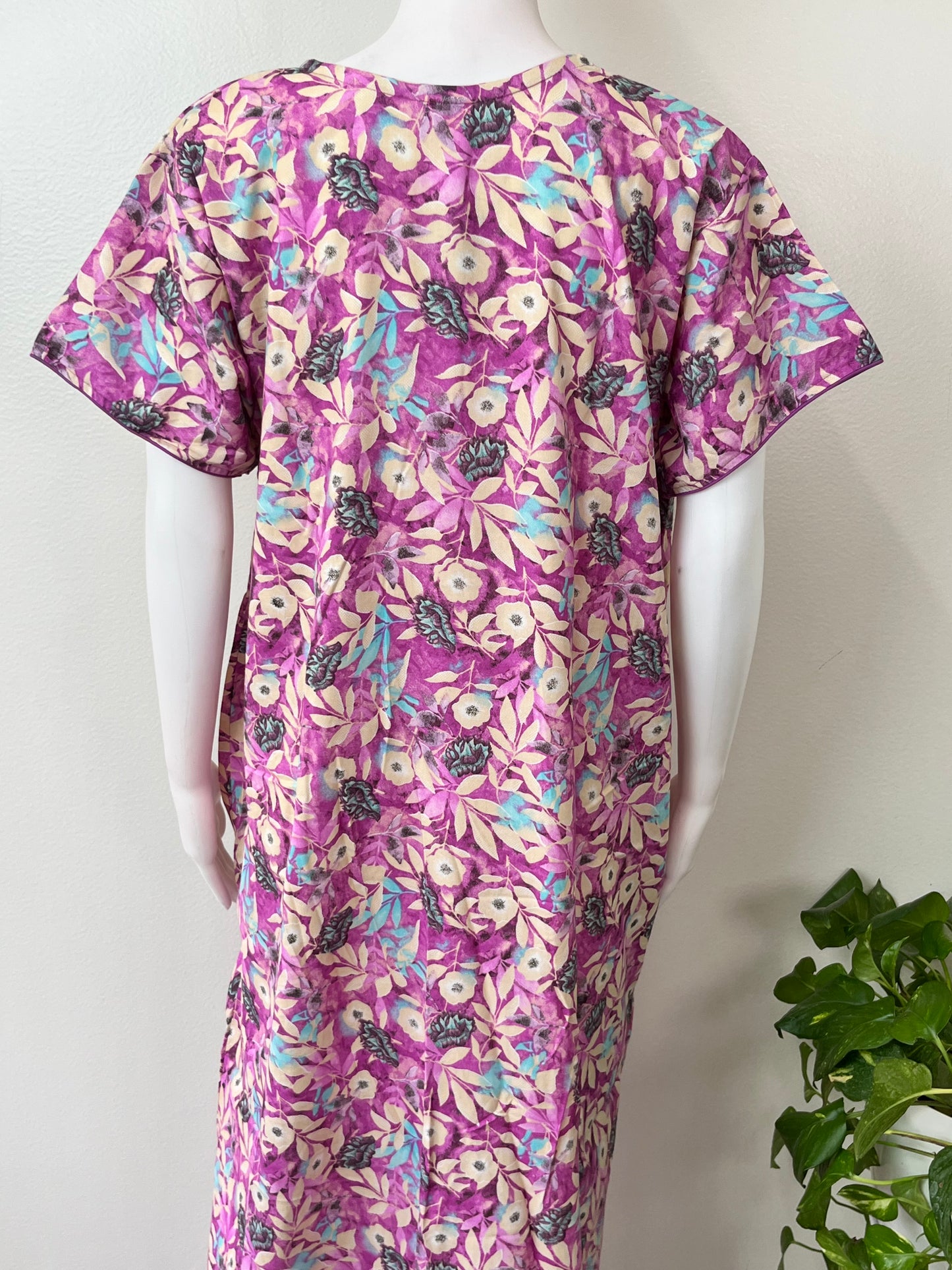 Pink Floral Printed Alpine Nightgown