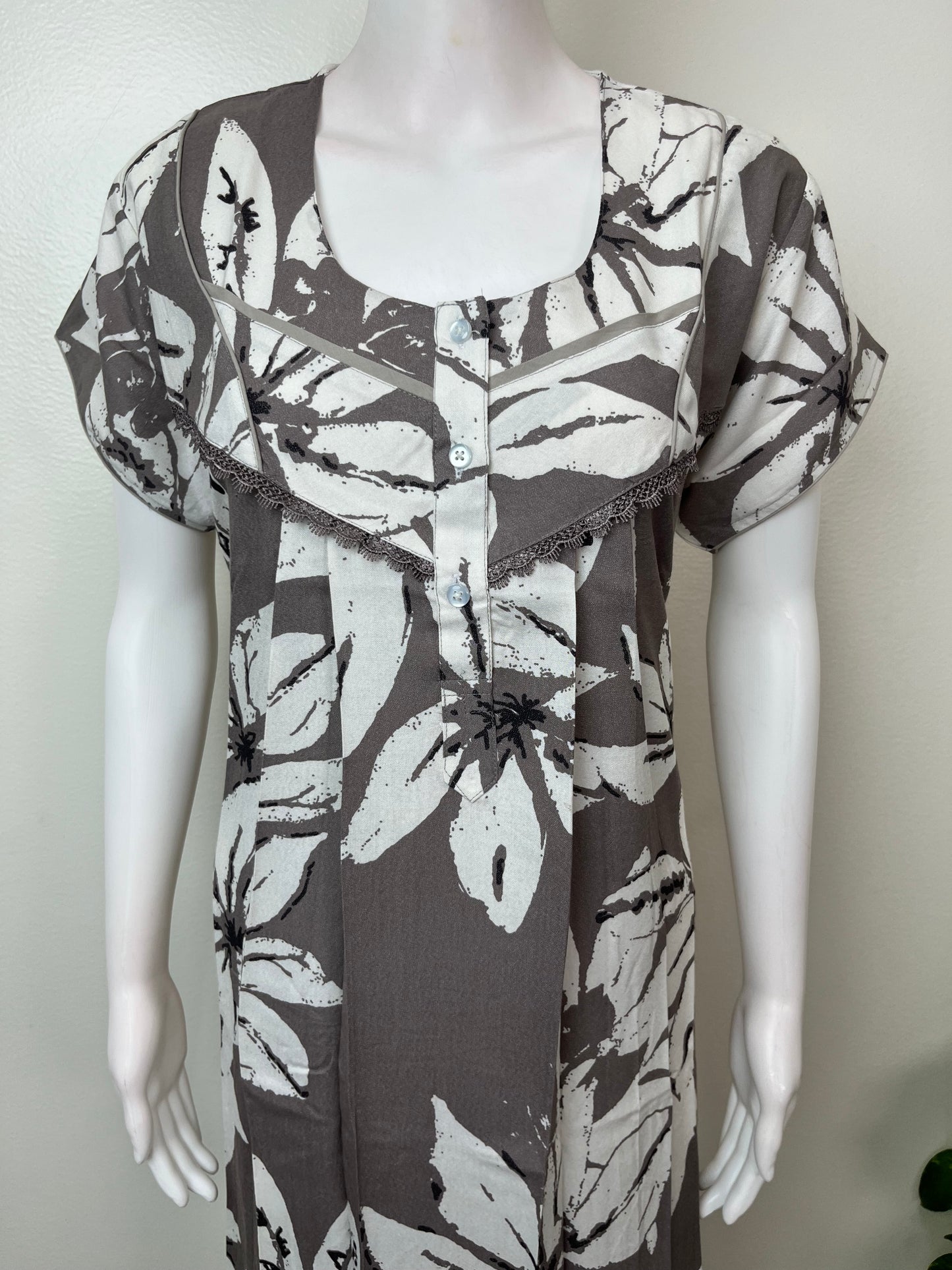 Gray Premium Alpine Fabric Nightgown
