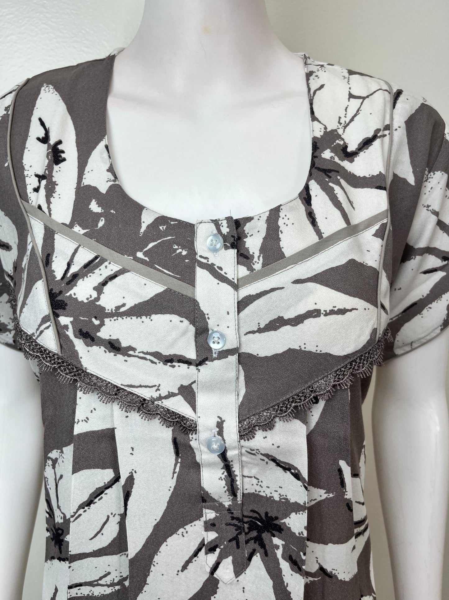 Gray Premium Alpine Fabric Nightgown