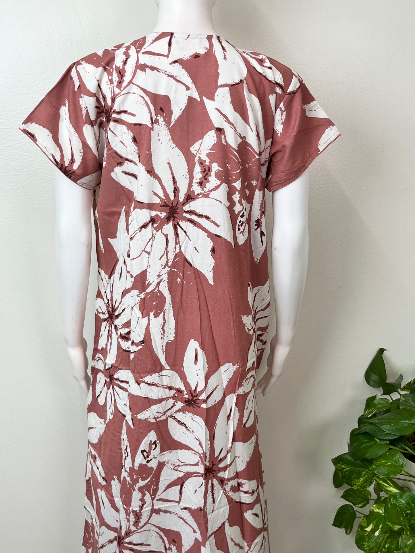 Floral Printed Alpine Fabric Women's Nighty