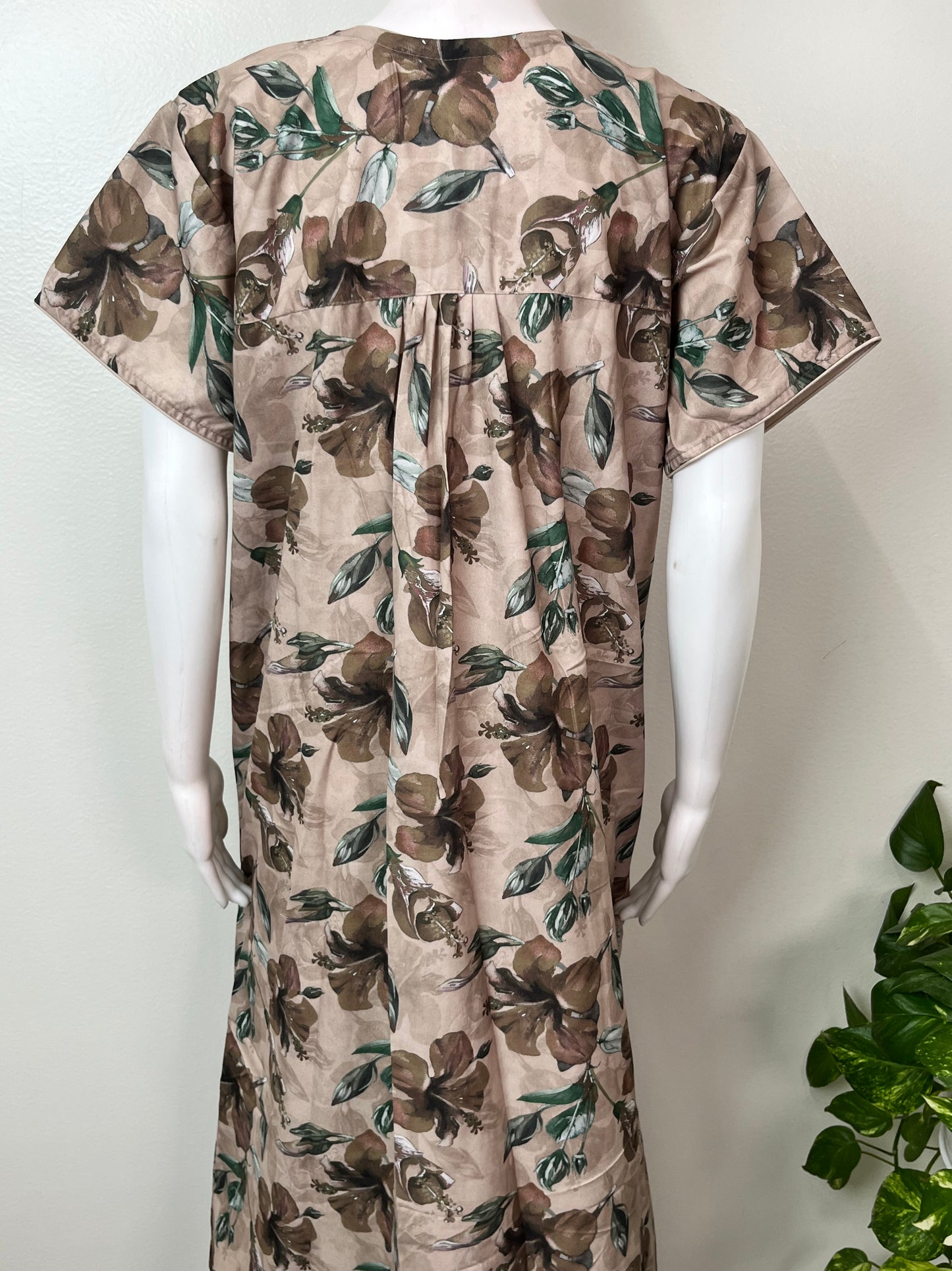 Cream Soft & Breathable Alpine Fabric Nightgown