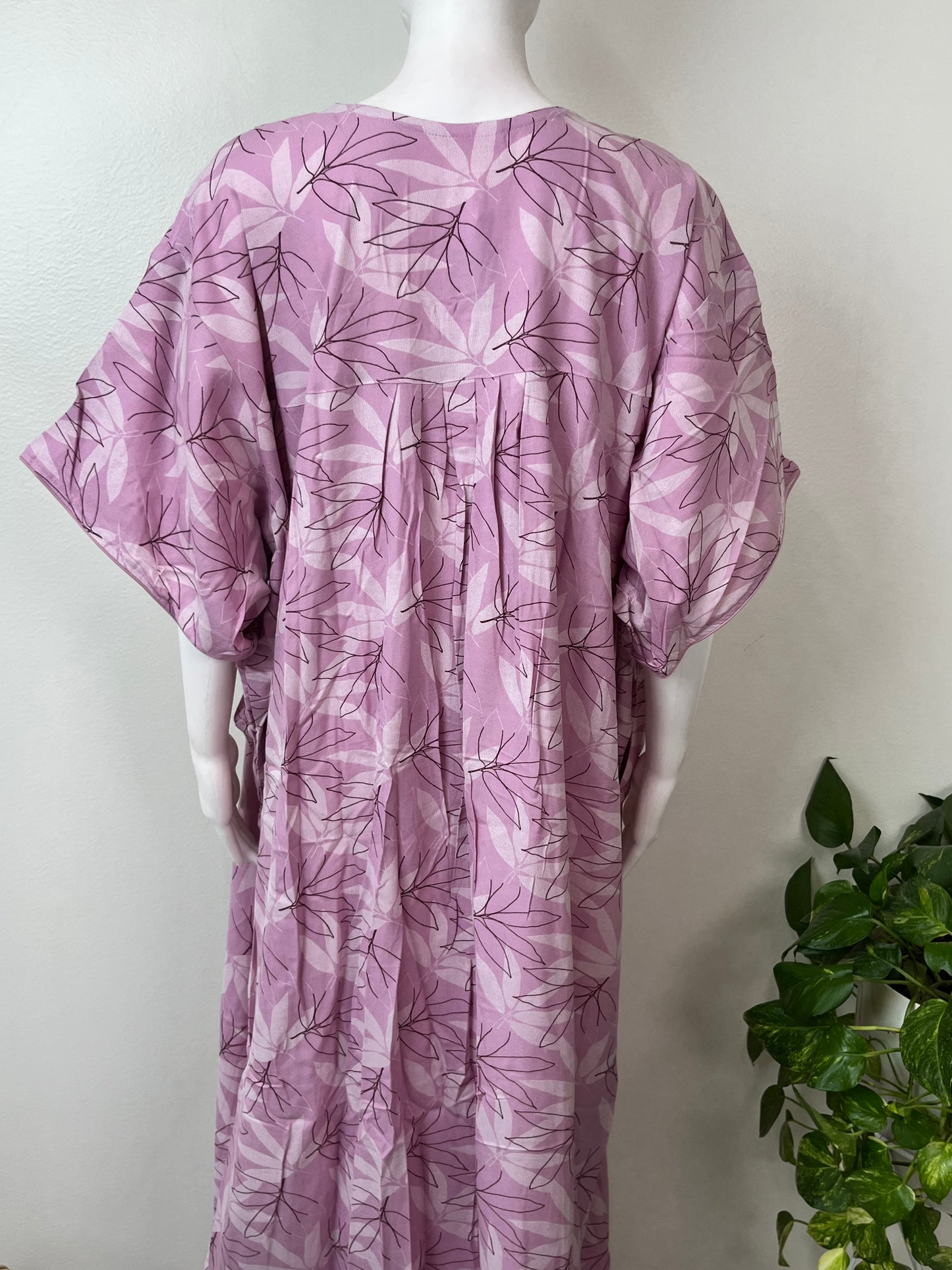 Baby Pink Printed Alpine Nightgown for Women