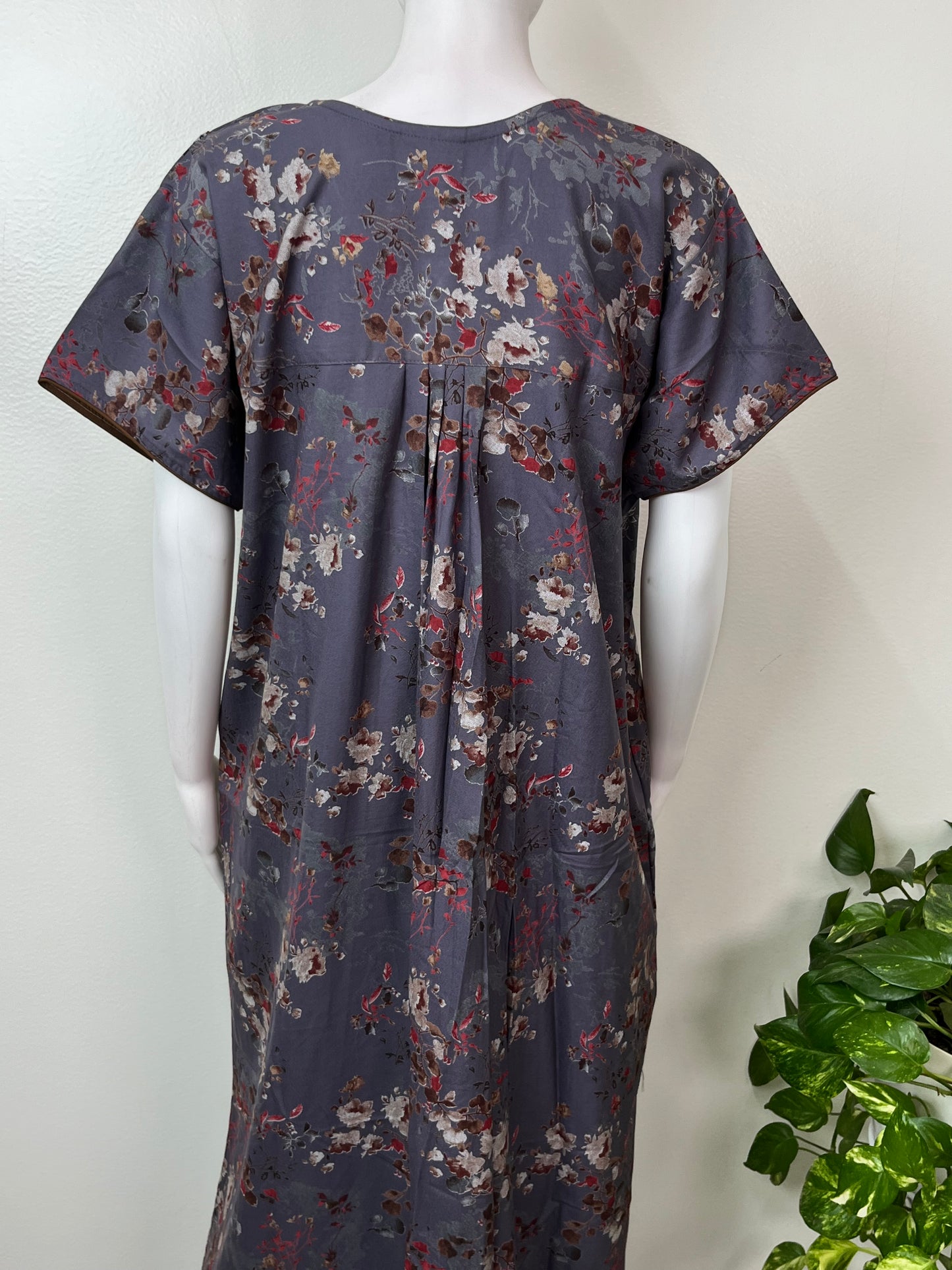 Gray Alpine Fabric Women's Nighty