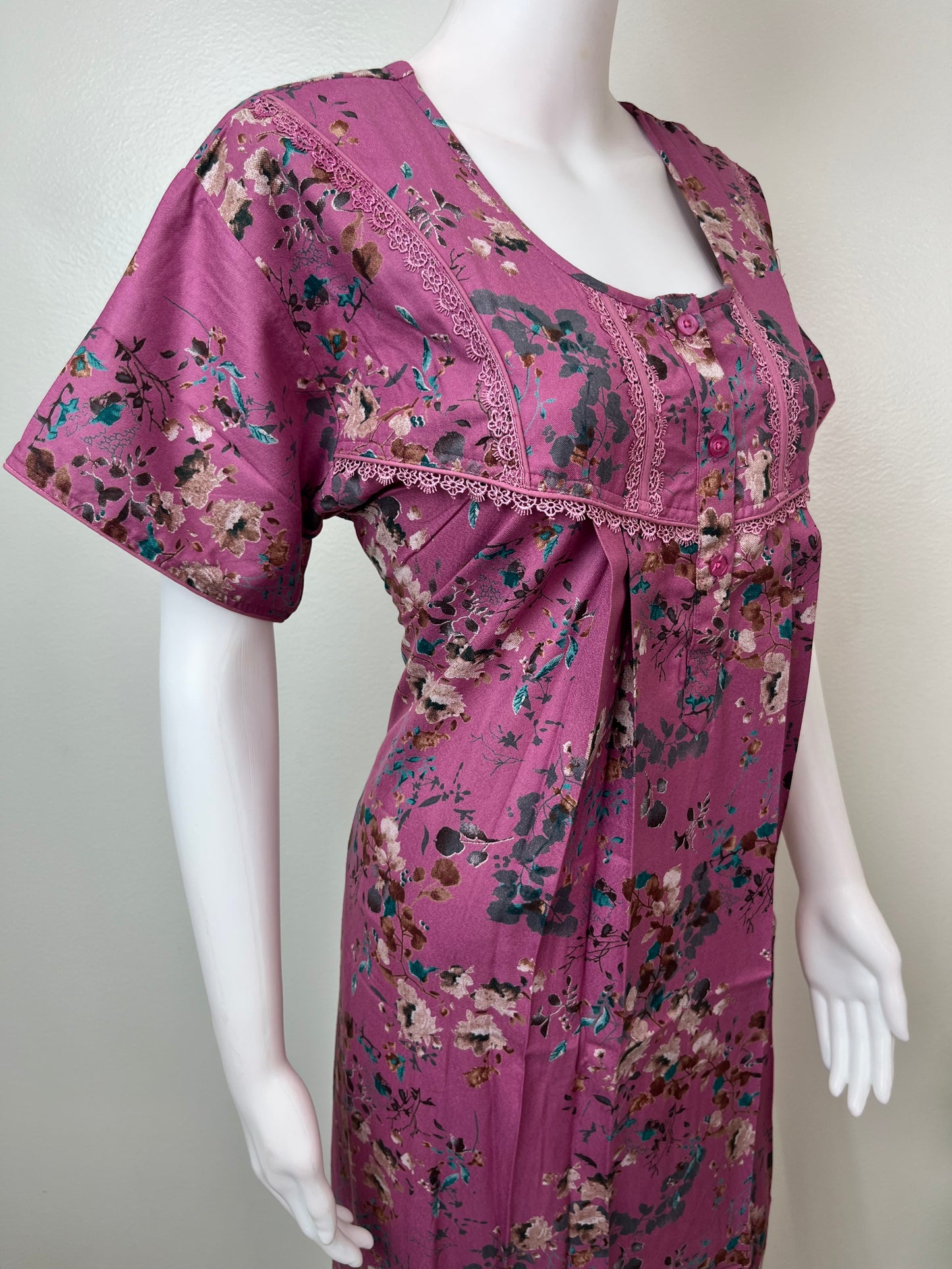 Printed Alpine Fabric Nightgown
