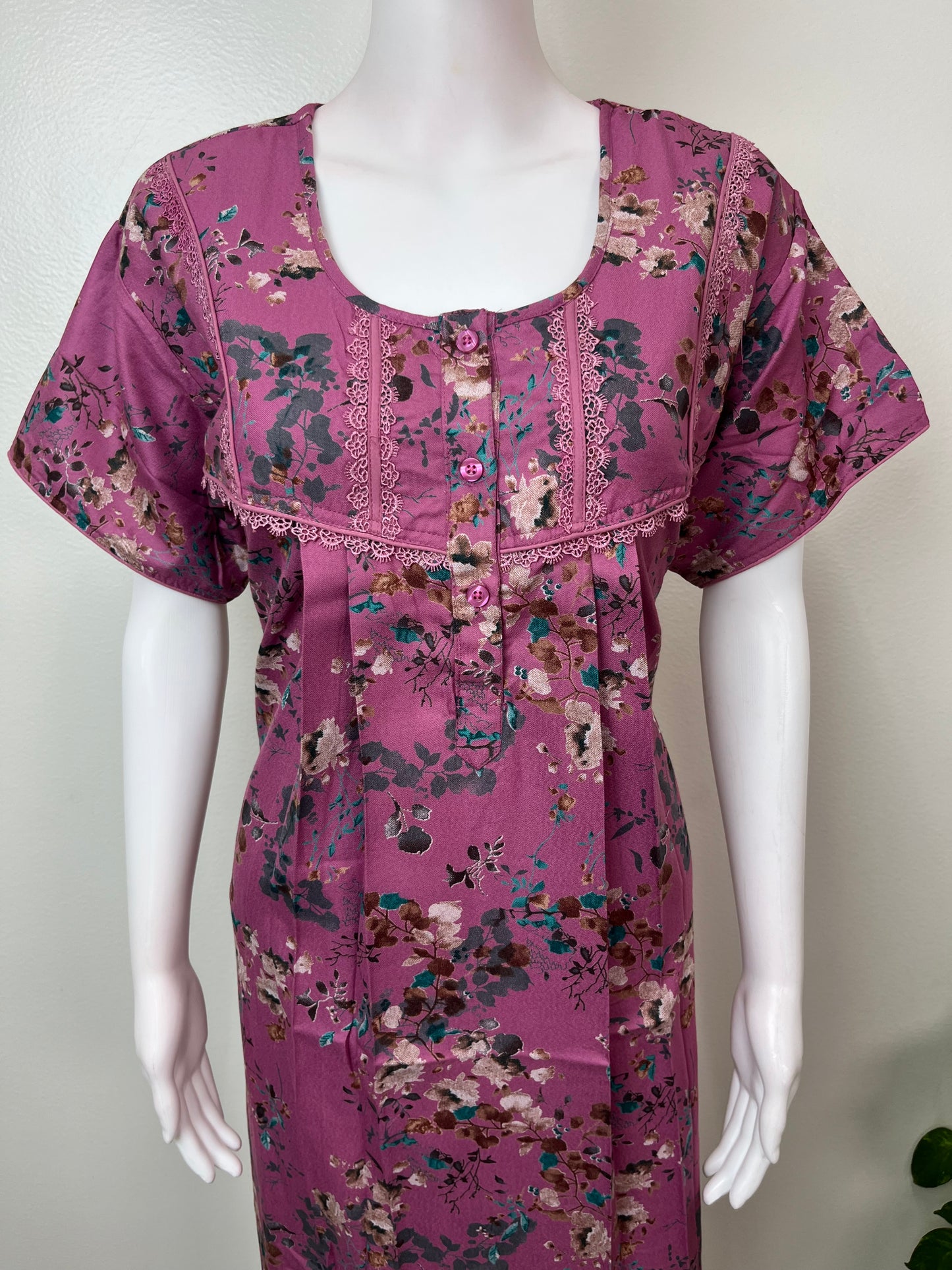 Printed Alpine Fabric Nightgown