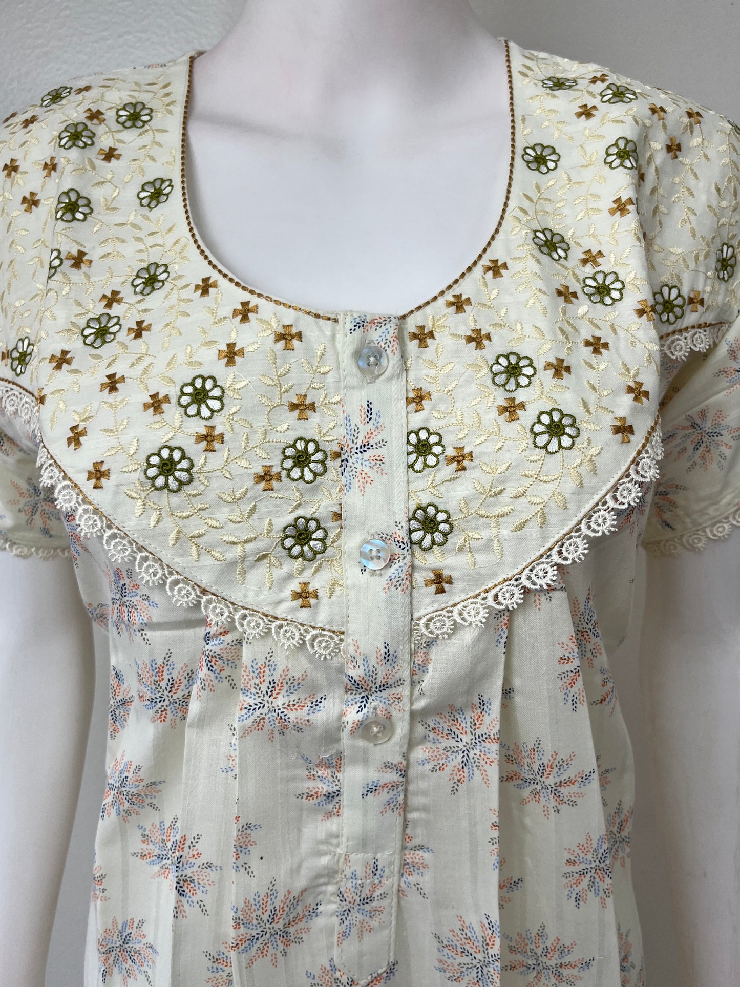 Lemon Yellow Boutique Cotton Elegant Nighty