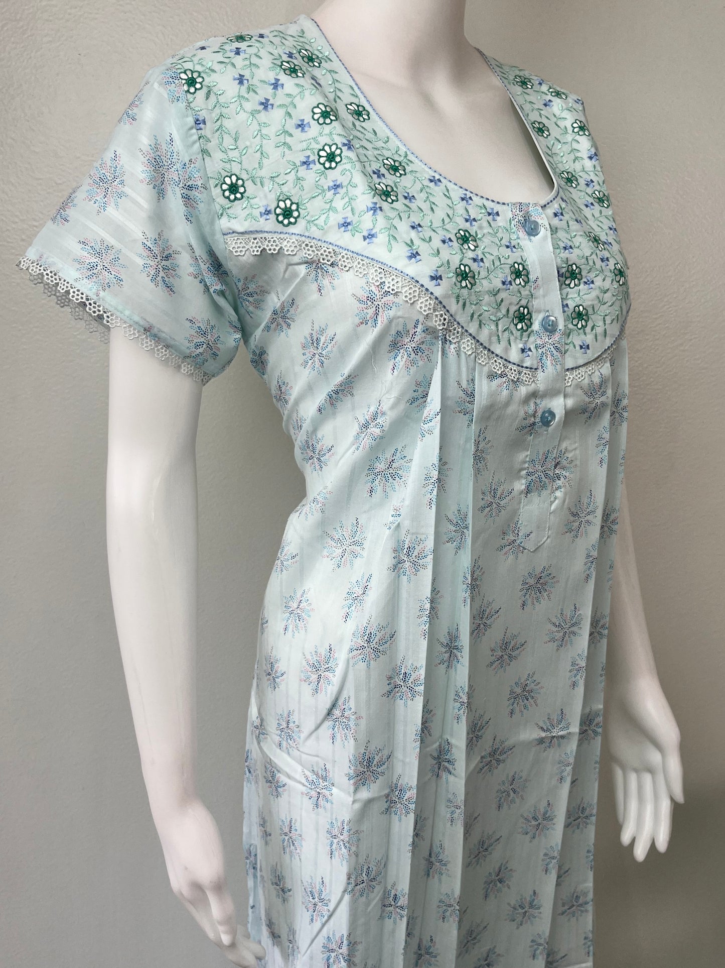 Sky Blue Boutique Cotton Nighty Soft & Comfortable