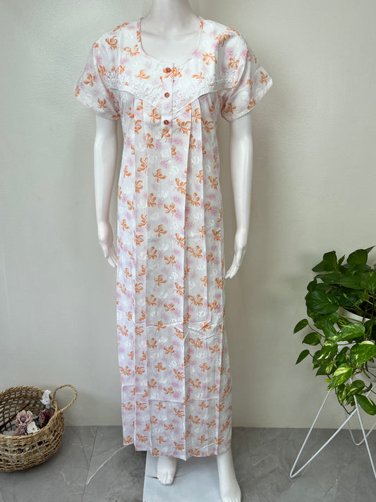 Pleated Style Boutique Cotton Nighty