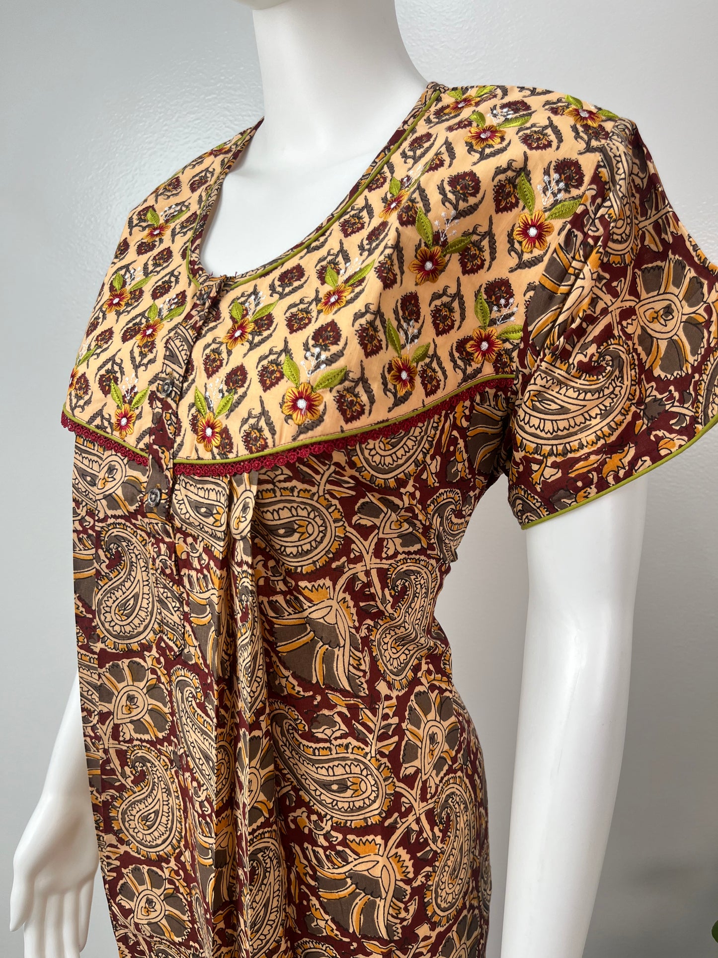 Jaipuri Printed Pure Cotton Nighty Soft & Comfortable