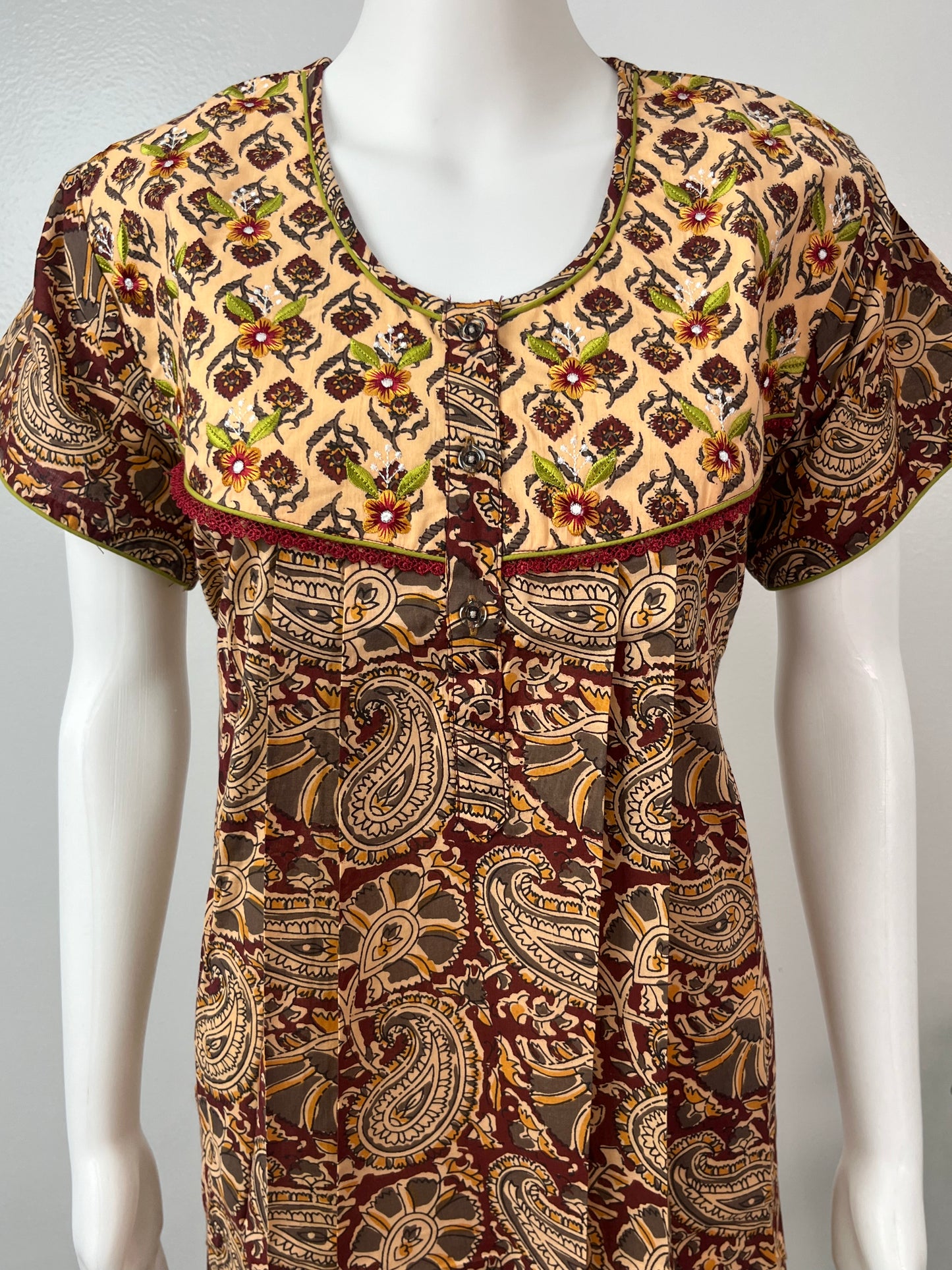 Jaipuri Printed Pure Cotton Nighty Soft & Comfortable