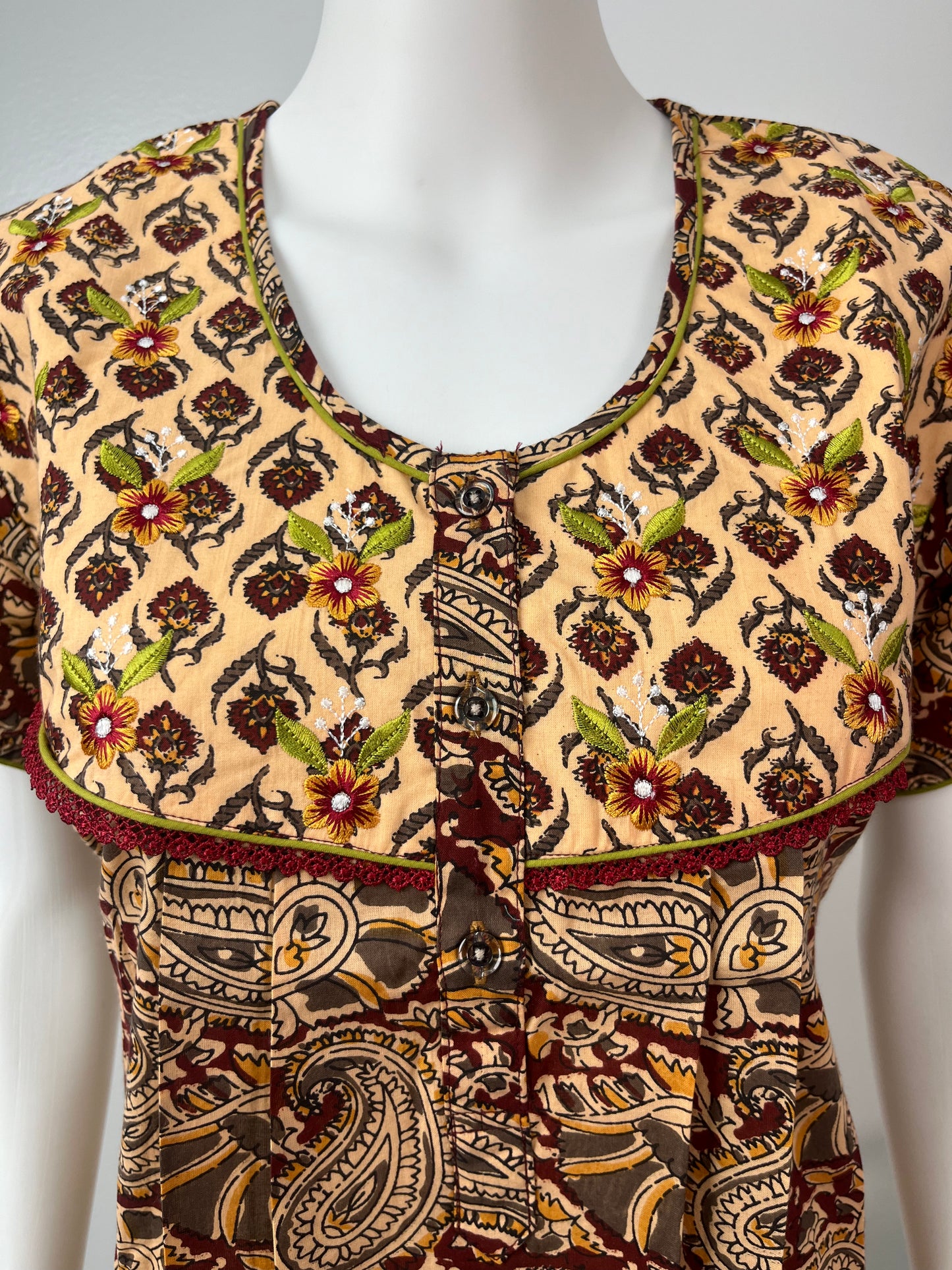 Jaipuri Printed Pure Cotton Nighty Soft & Comfortable