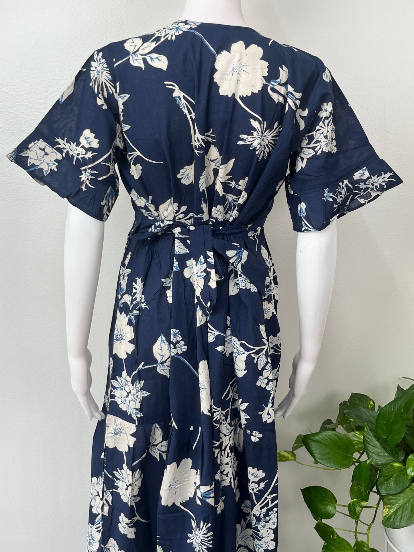 Floral Umbrella Style Cambric Cotton Nighty