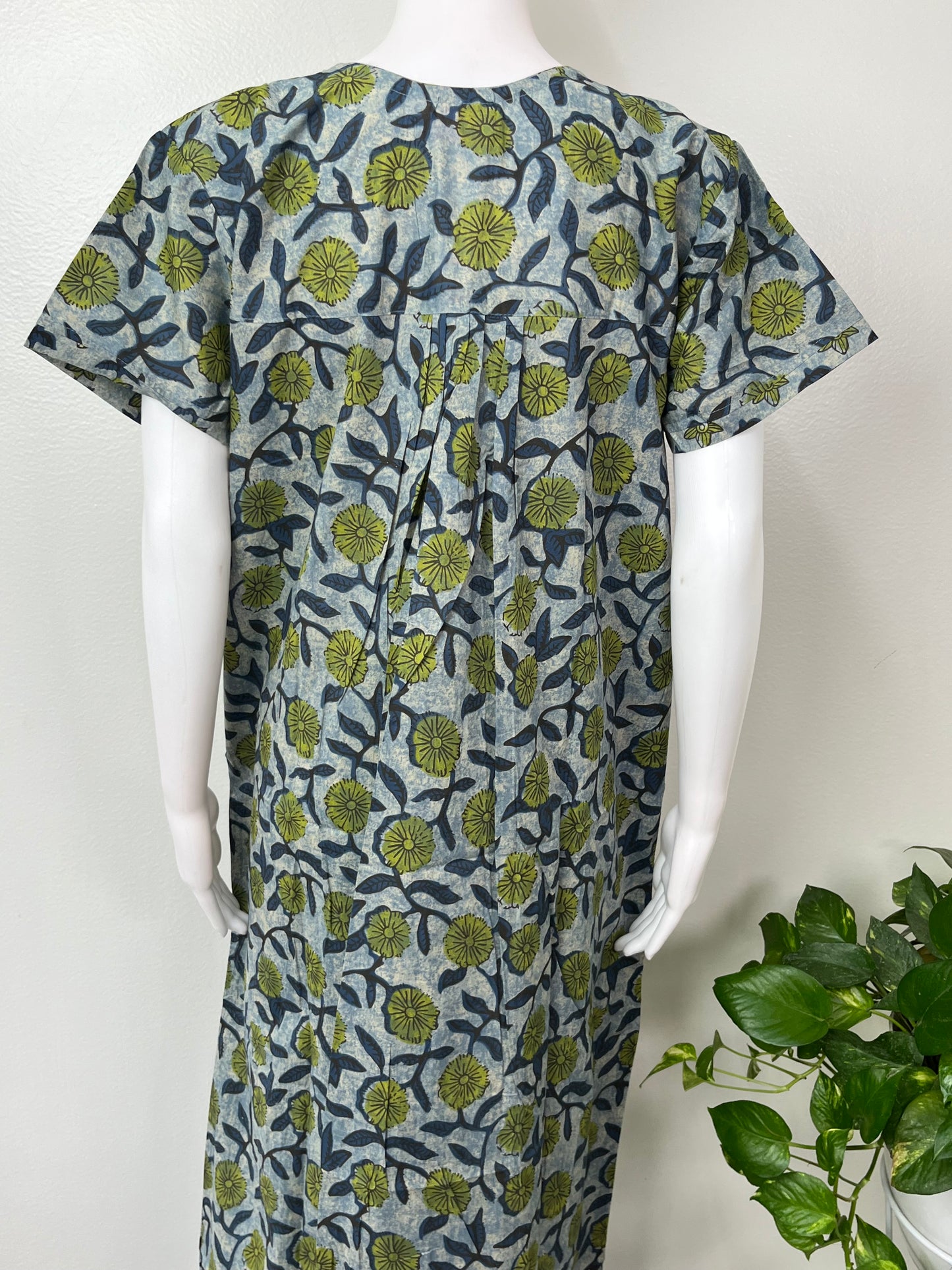 Floral Cambric Cotton Nighty for Women