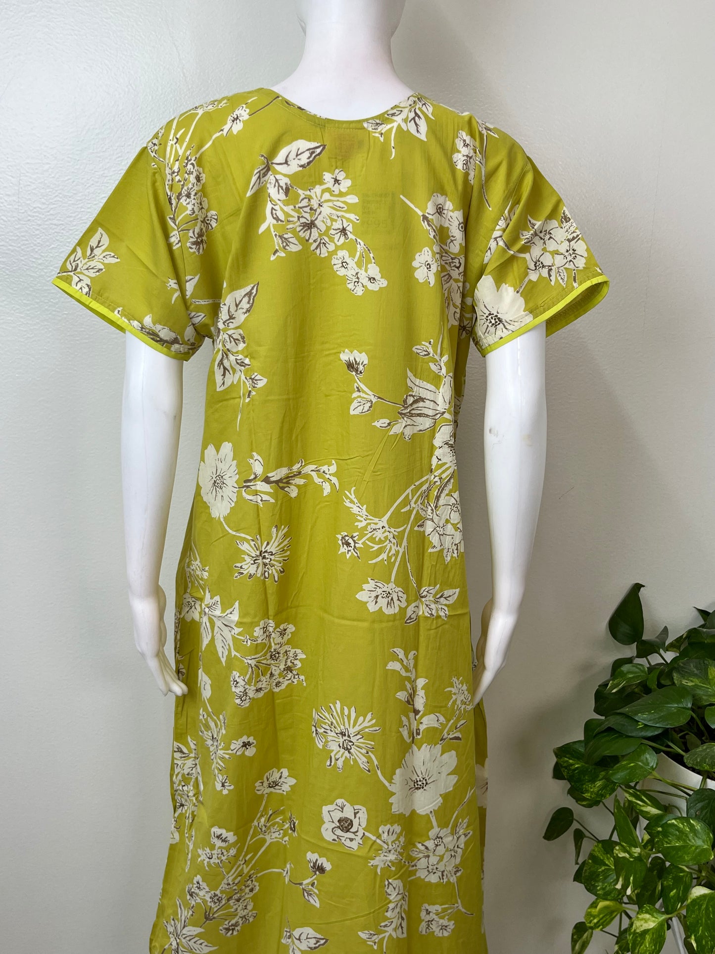 Cambric Cotton Floral Printed Women's Nightgown