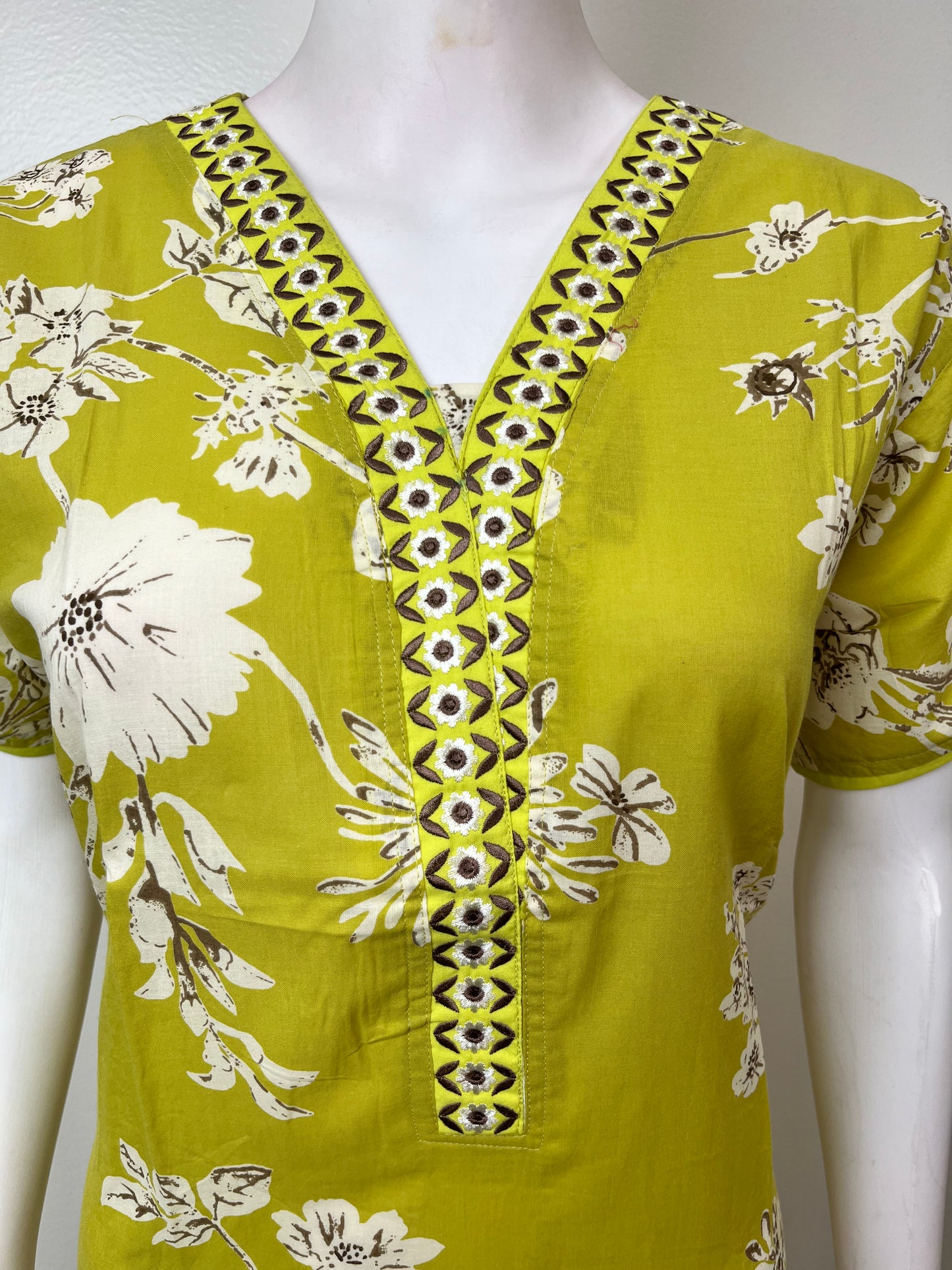 Cambric Cotton Floral Printed Women's Nightgown