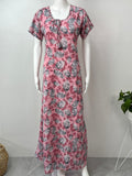 Dreamy Pink Chiffon Nighty for Women