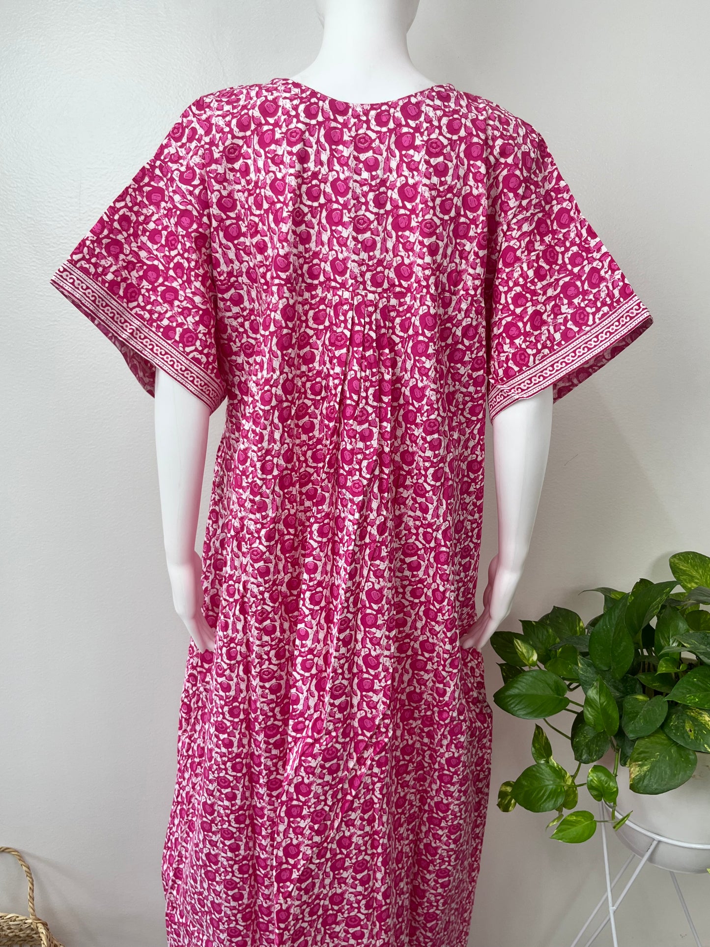 Pink Pure Cotton Nighty Comfortable & Elegant