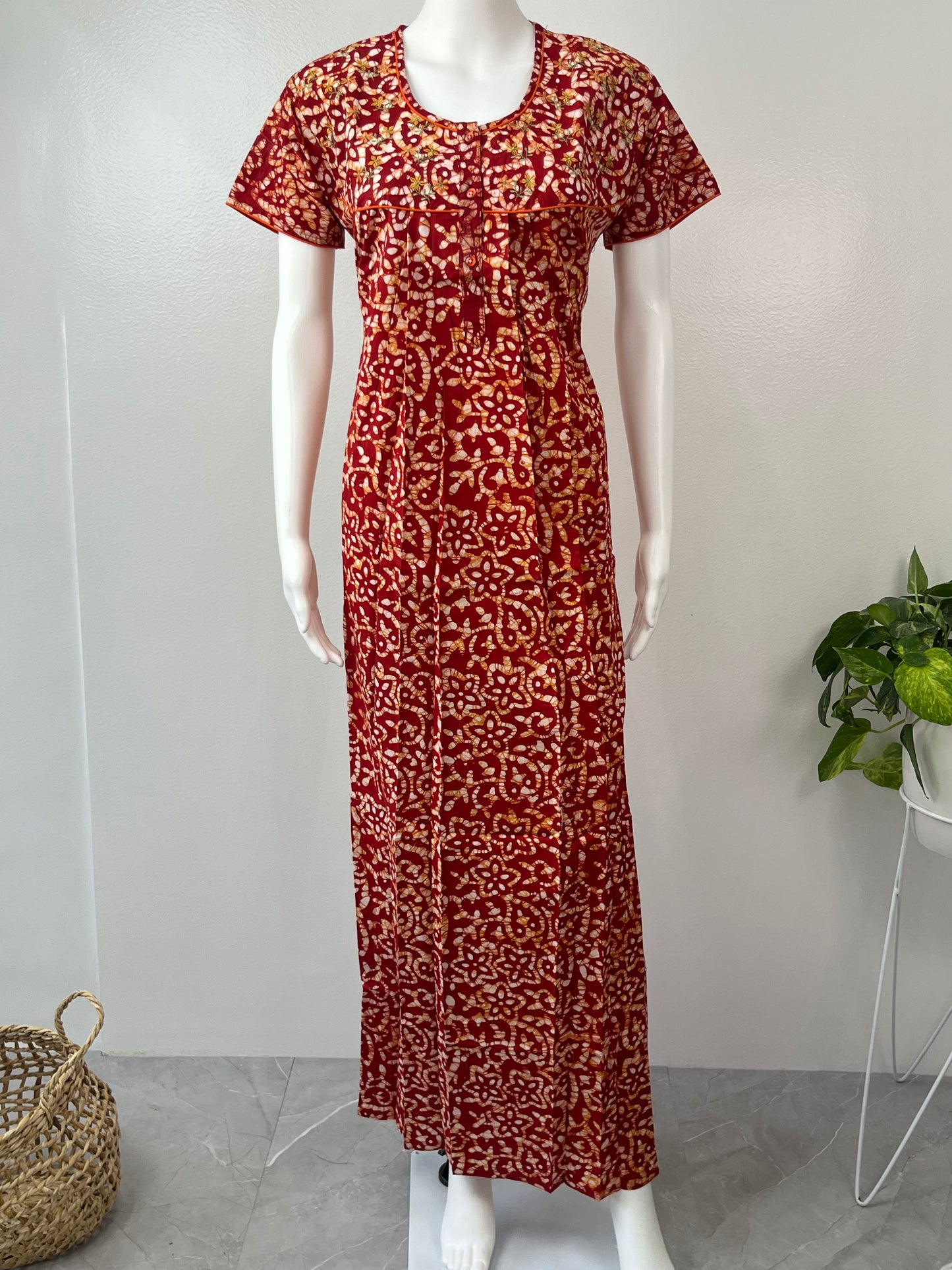 Red 100% Pure Cotton Nighty Soft and Comfortable