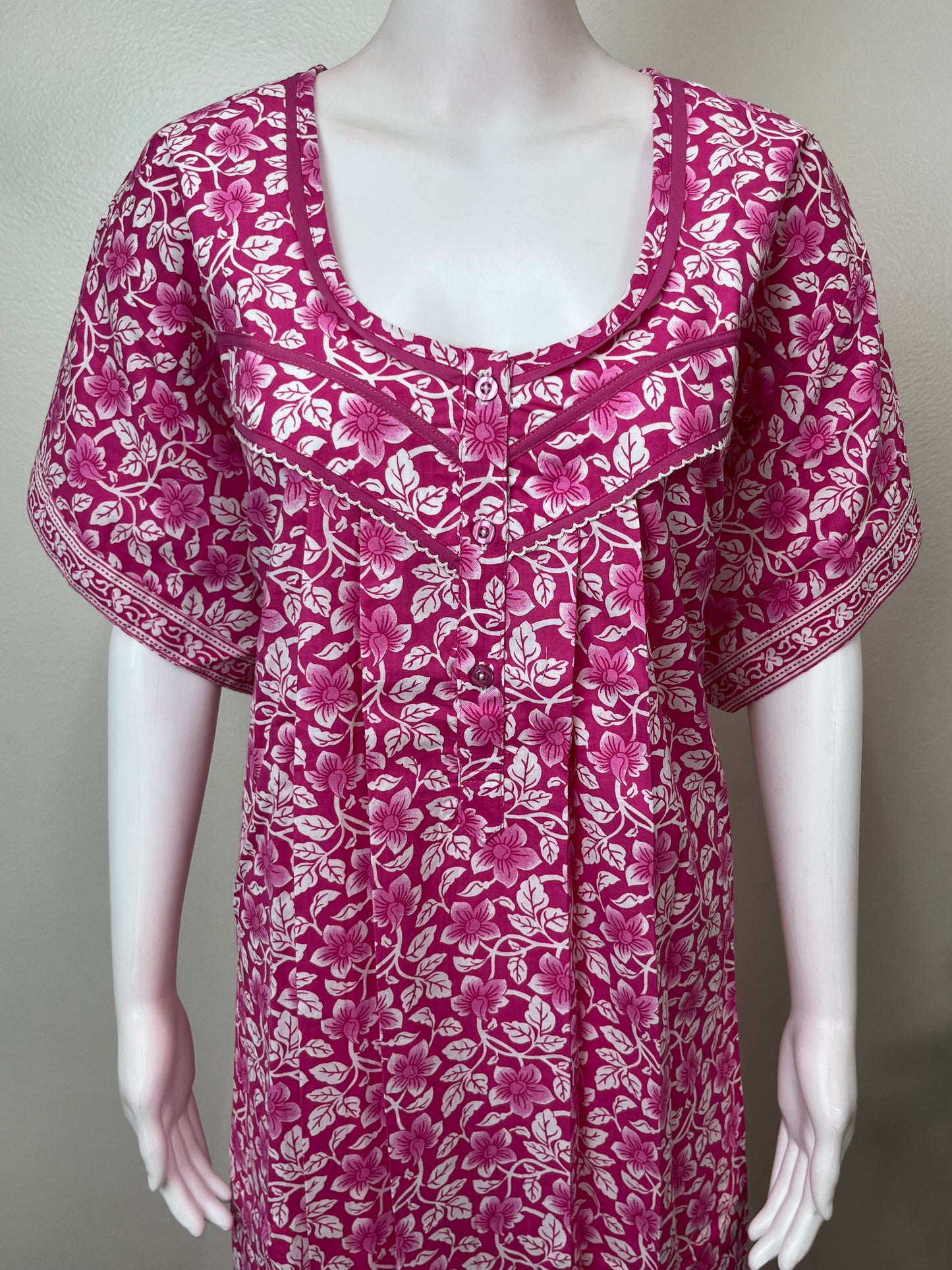 Pink Pure Cotton Nighty Soft & Comfortable