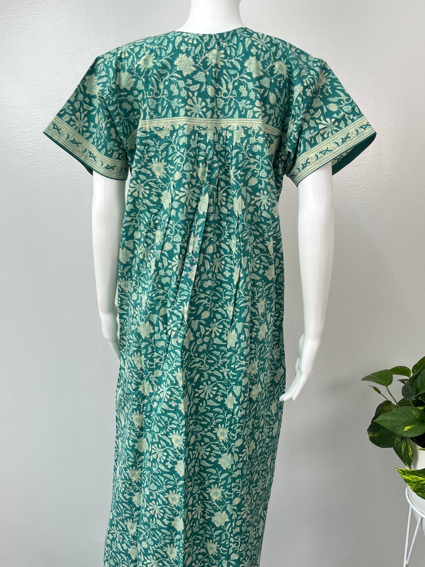 Sea Green Pure Cotton Nighty Soft and Breathable