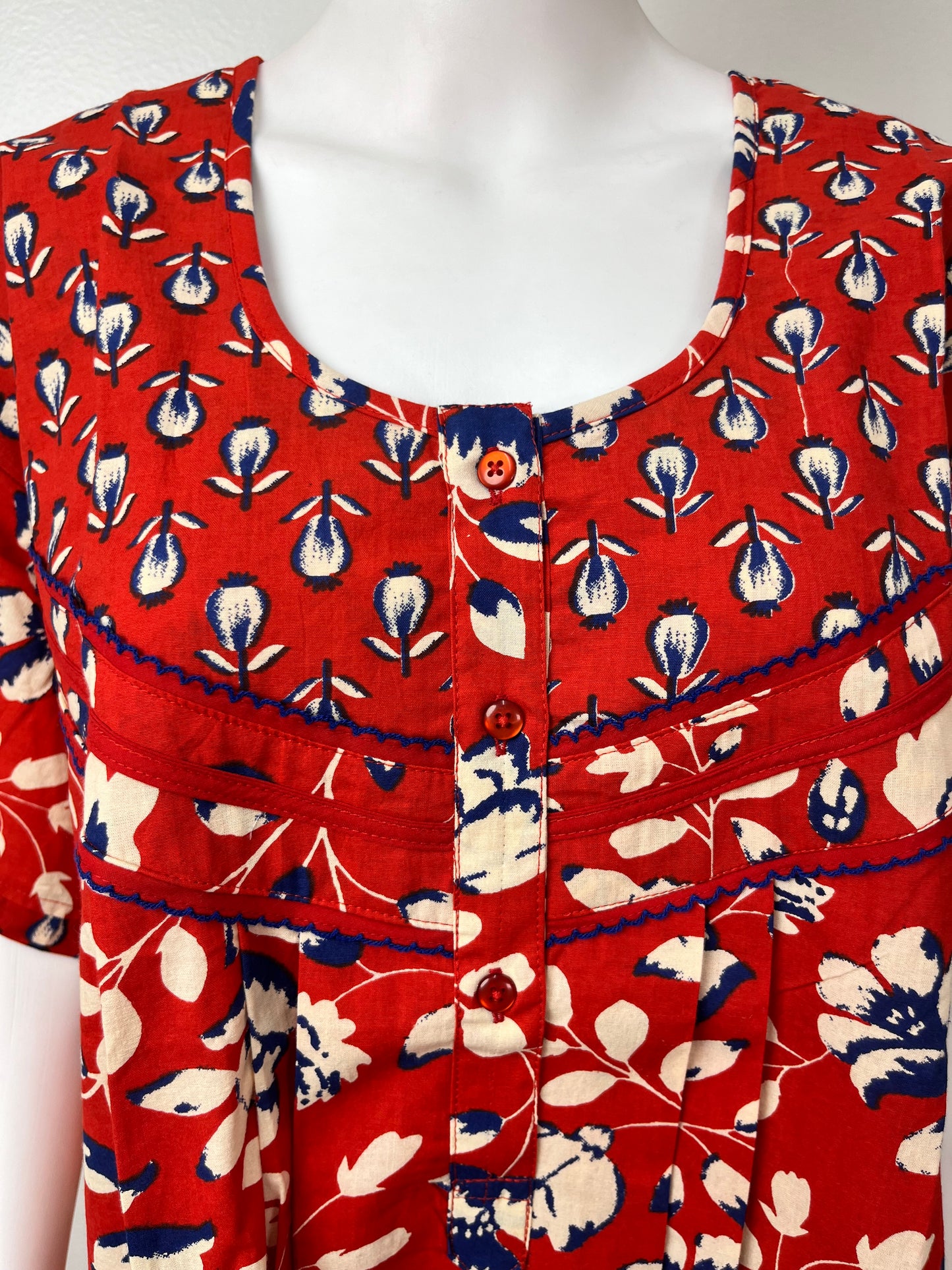 Maroon Pure Cotton Nighty Soft & Comfortable