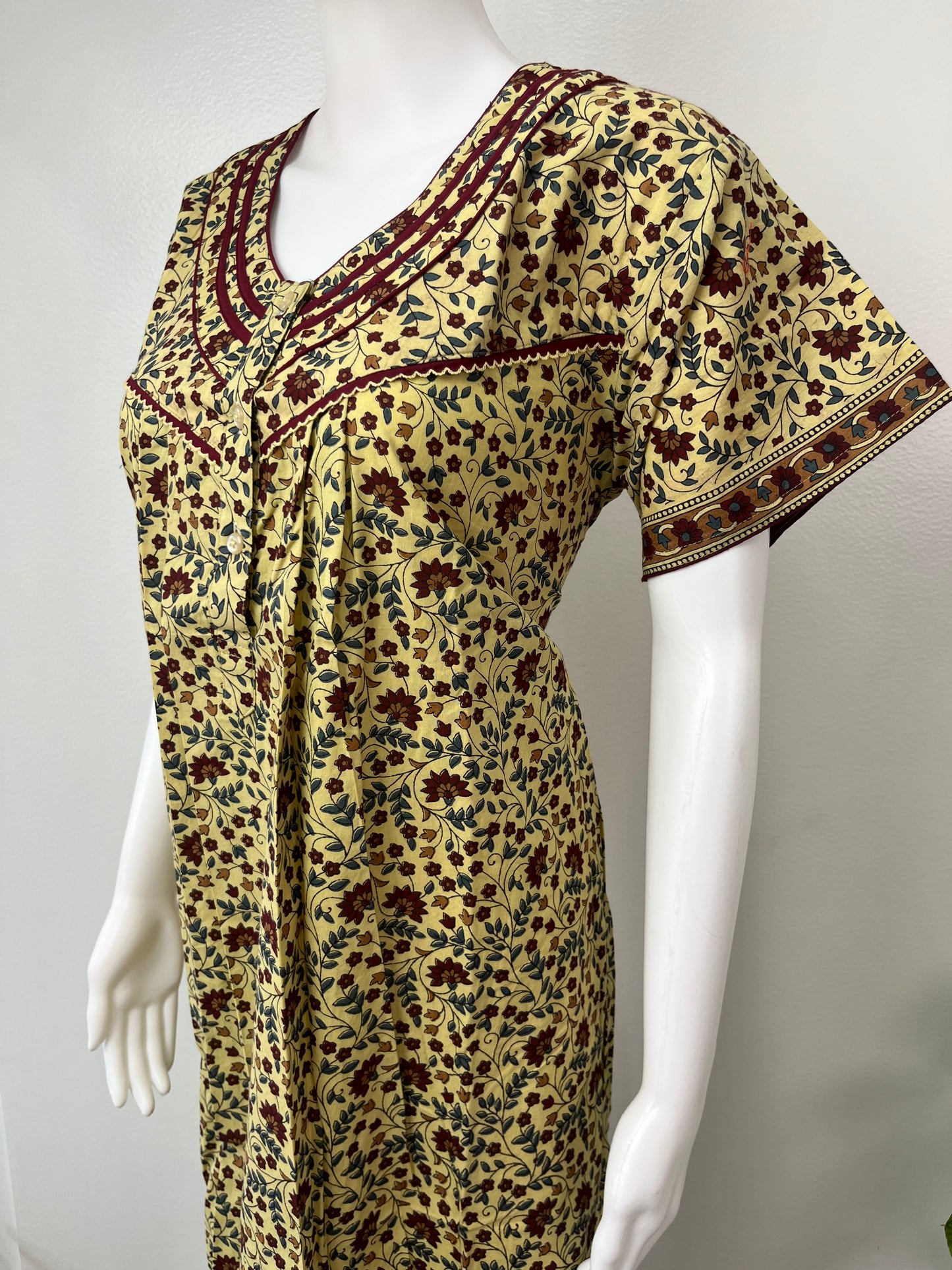 Floral Printed 100% Cotton Women's Nighty