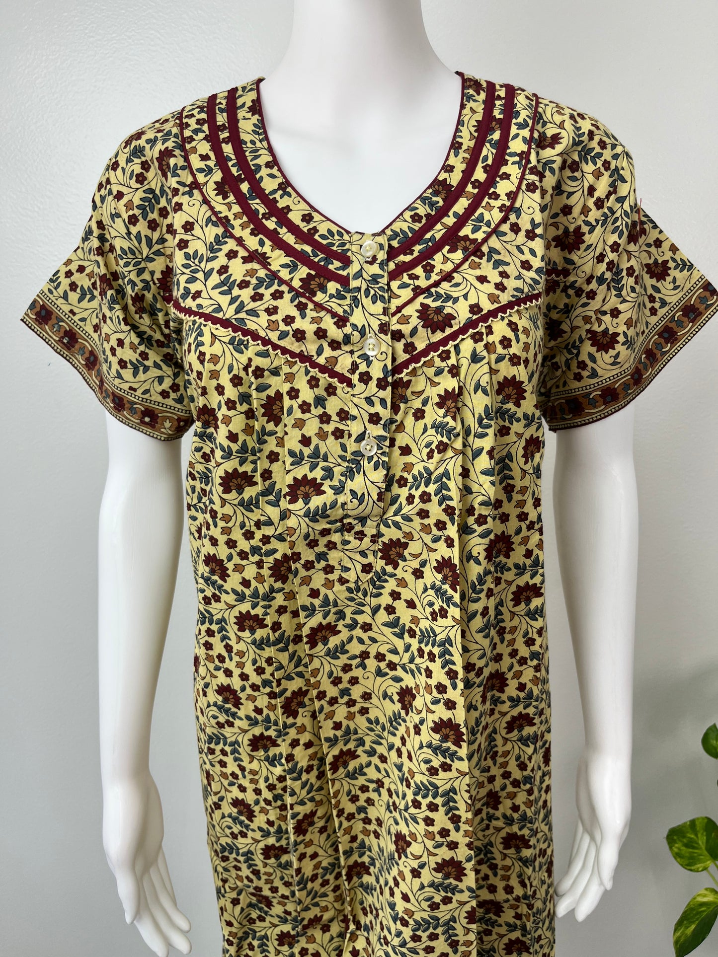 Floral Printed 100% Cotton Women's Nighty
