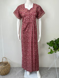 Maroon Pure Cotton Nightgown