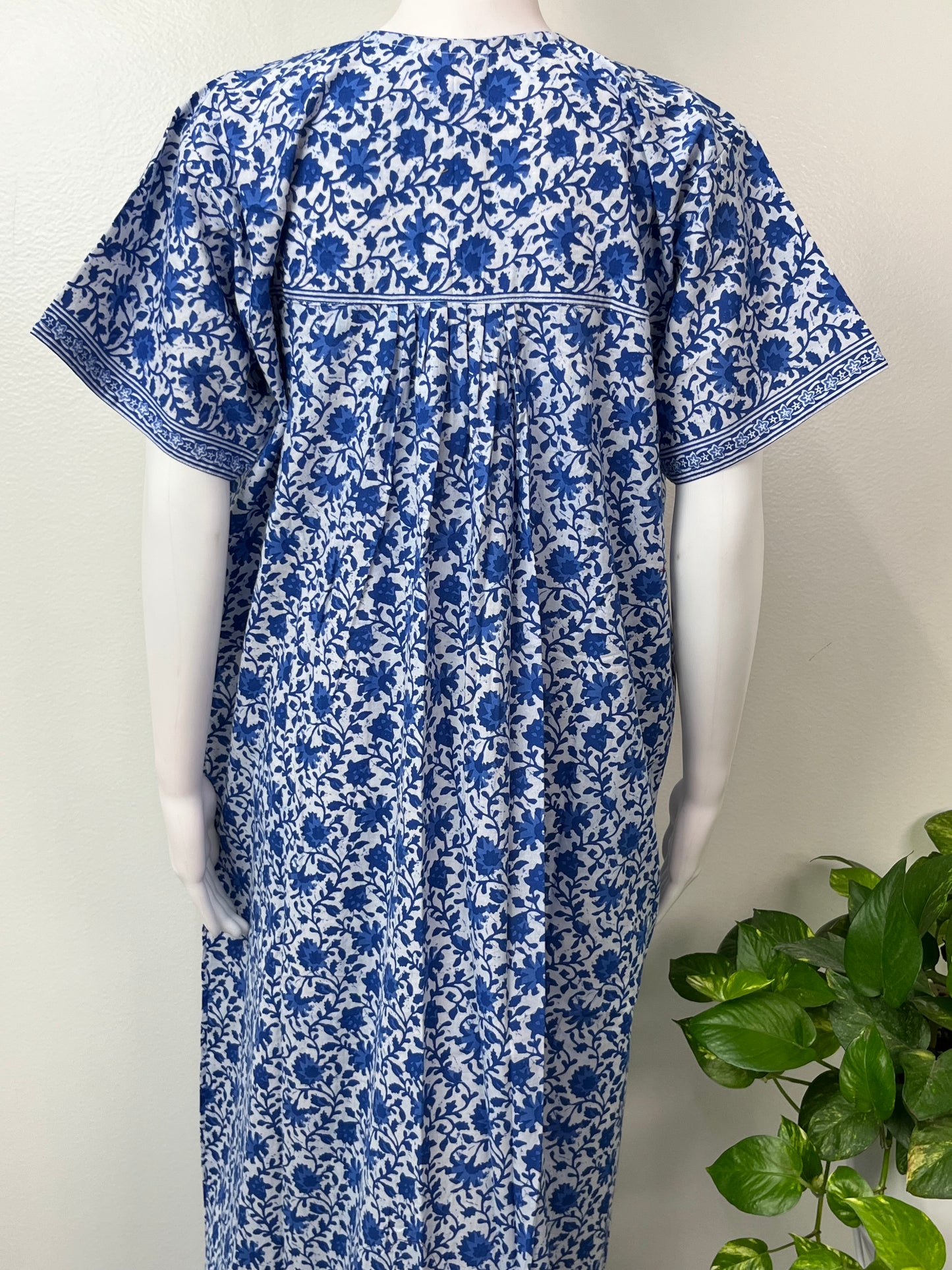 Royal Pleated Pure Cotton Women's Nightgown