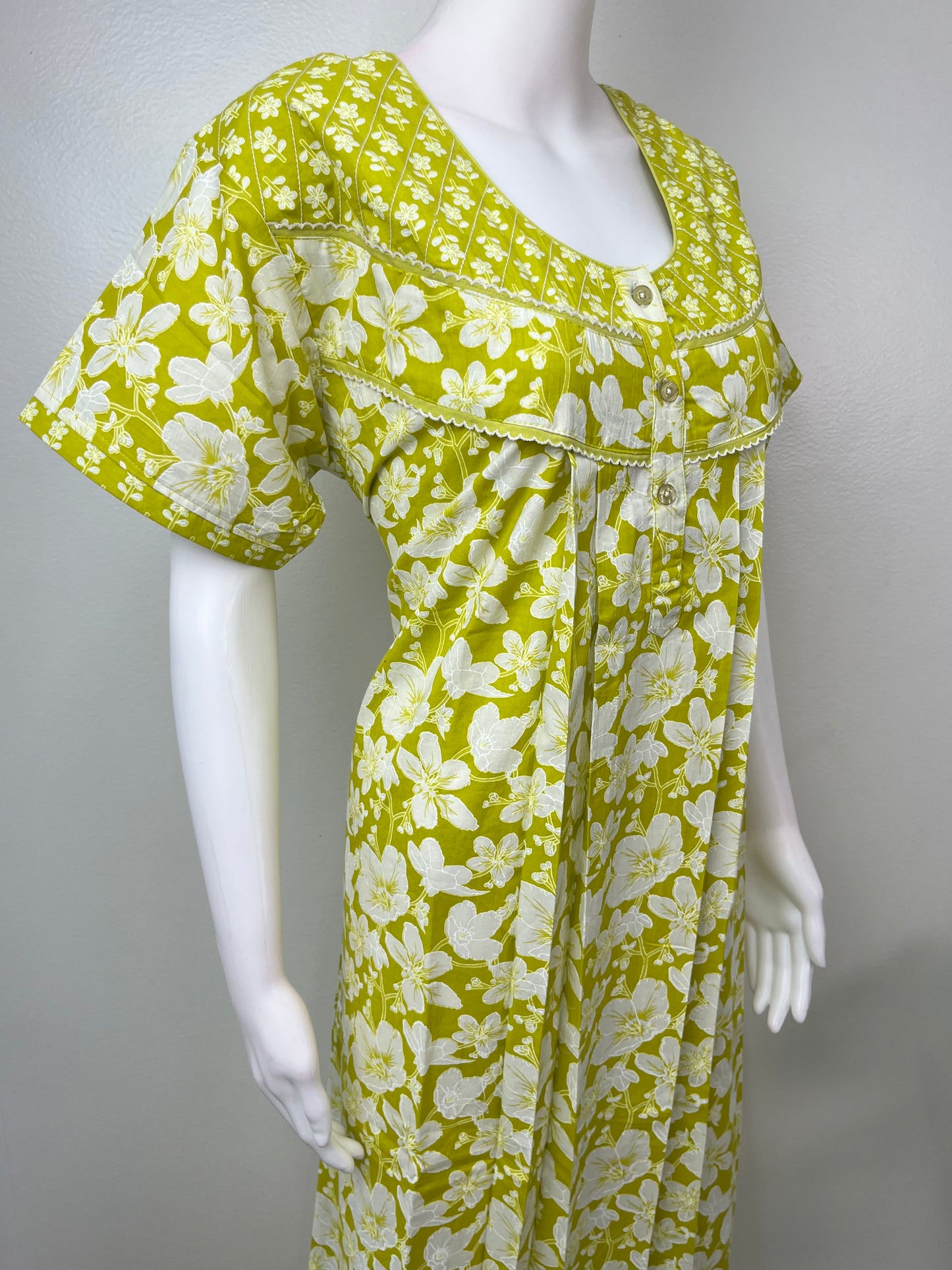Floral Printed 100% Cotton Nightgown