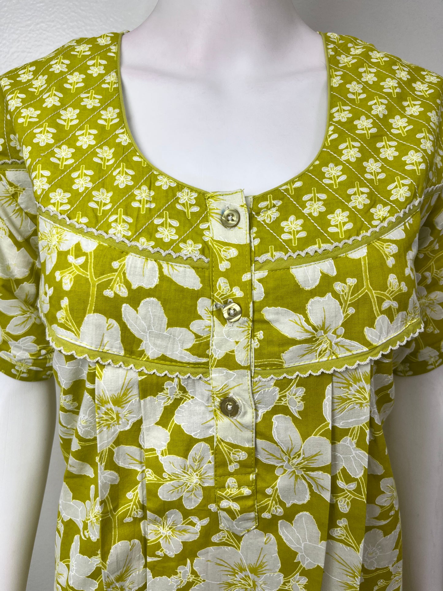 Floral Printed 100% Cotton Nightgown