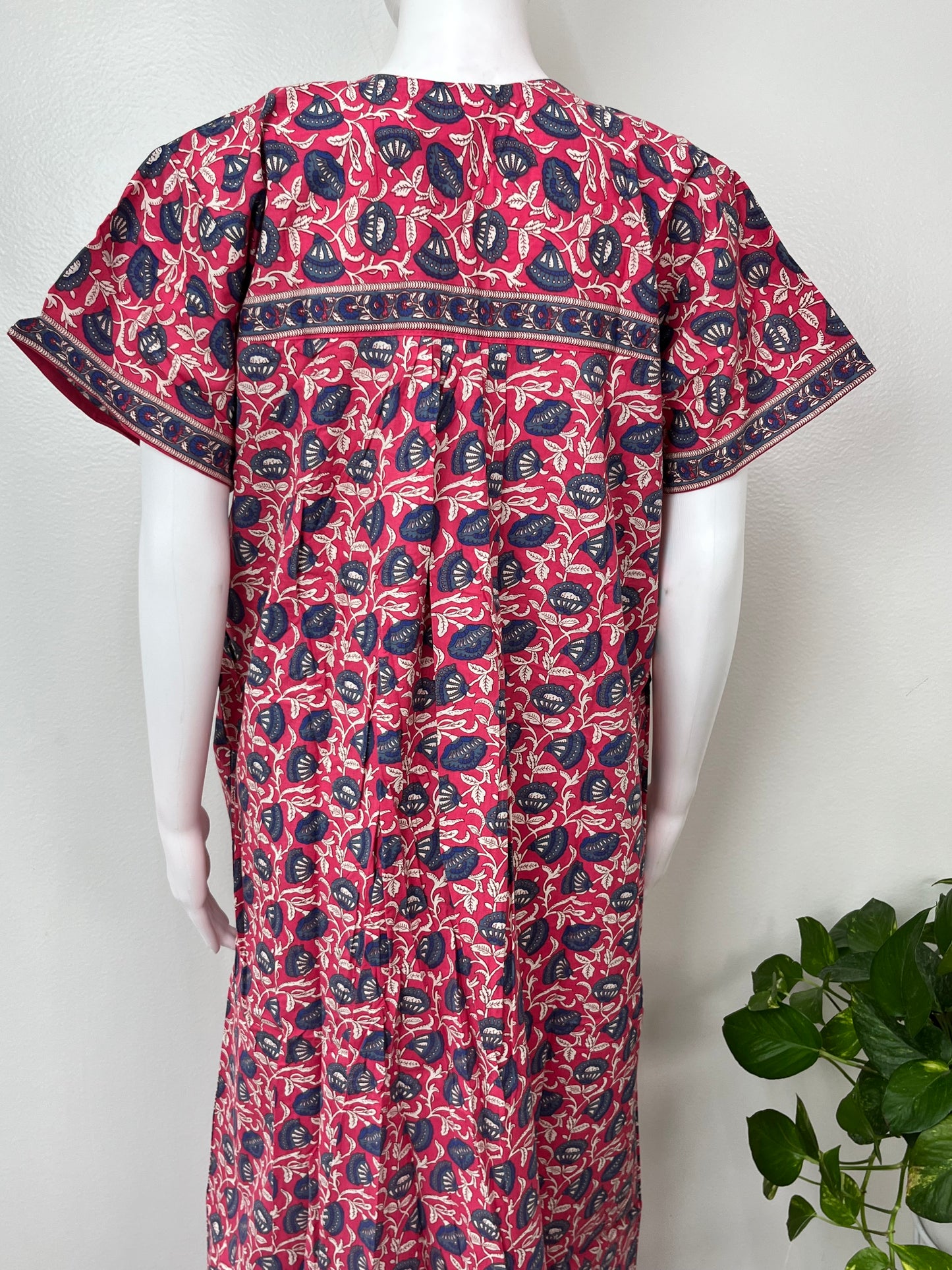 Pink Pure Cotton Nightgown Soft & Comfortable