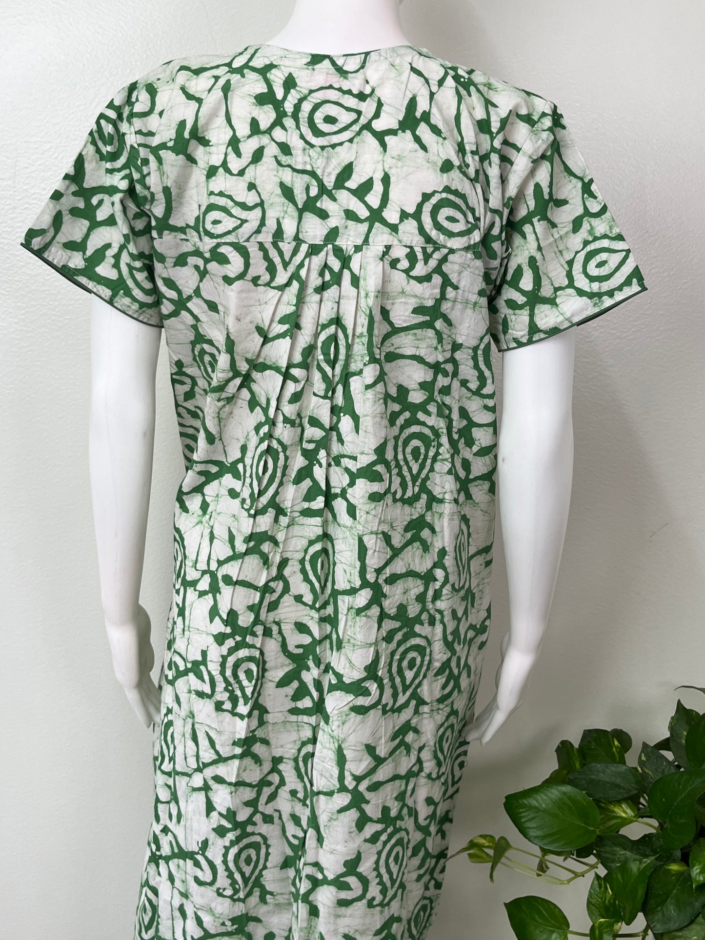 Green Batik Pure Cotton Nighty Soft & Breathable
